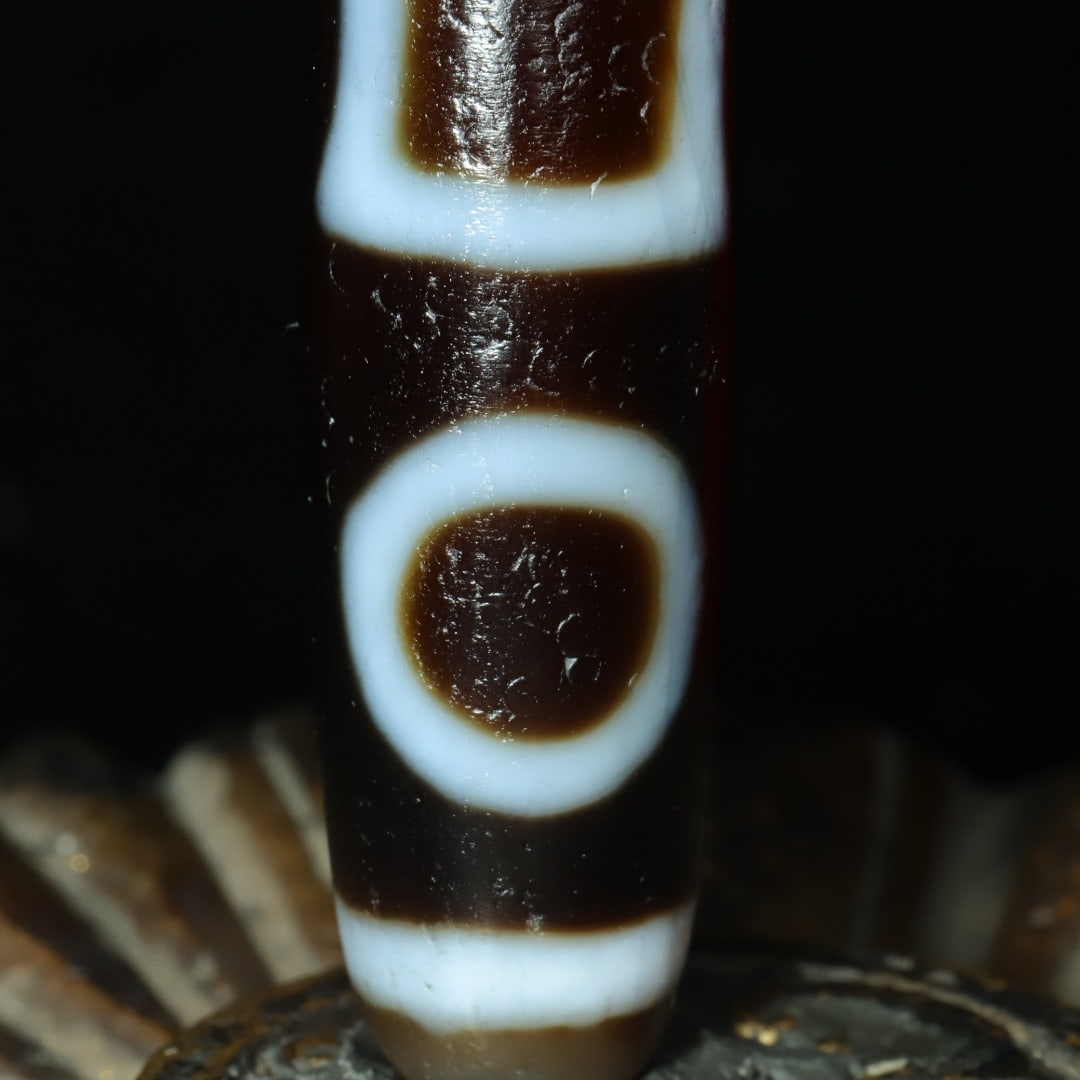 An Exquisite Dzi Bead Pendant - 6