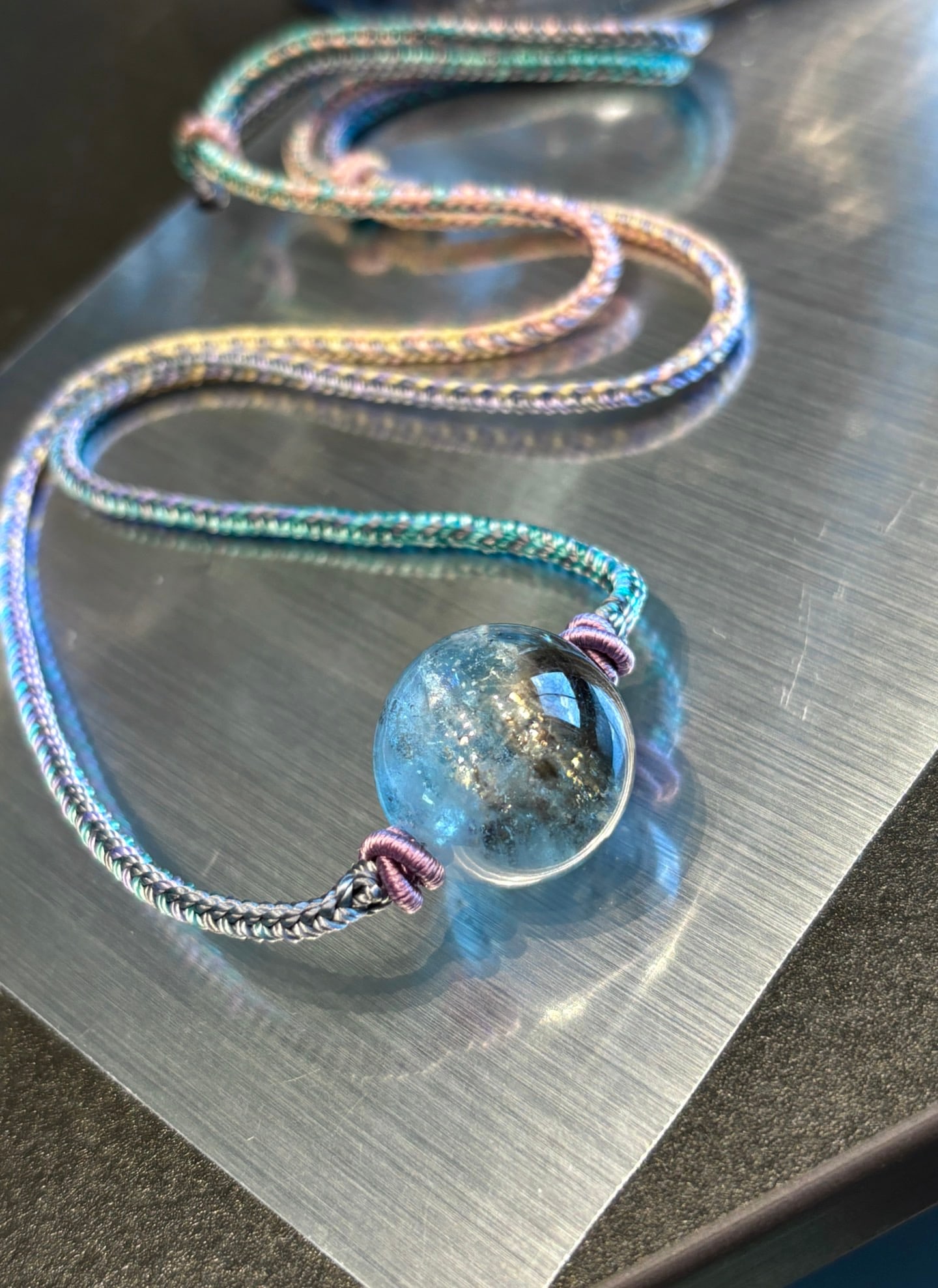 An Exquisite Aquamarine Pendant: An Exquisite Aquamarine Pendant,Size:17.7mm,Weight:10g 海蓝宝吊坠