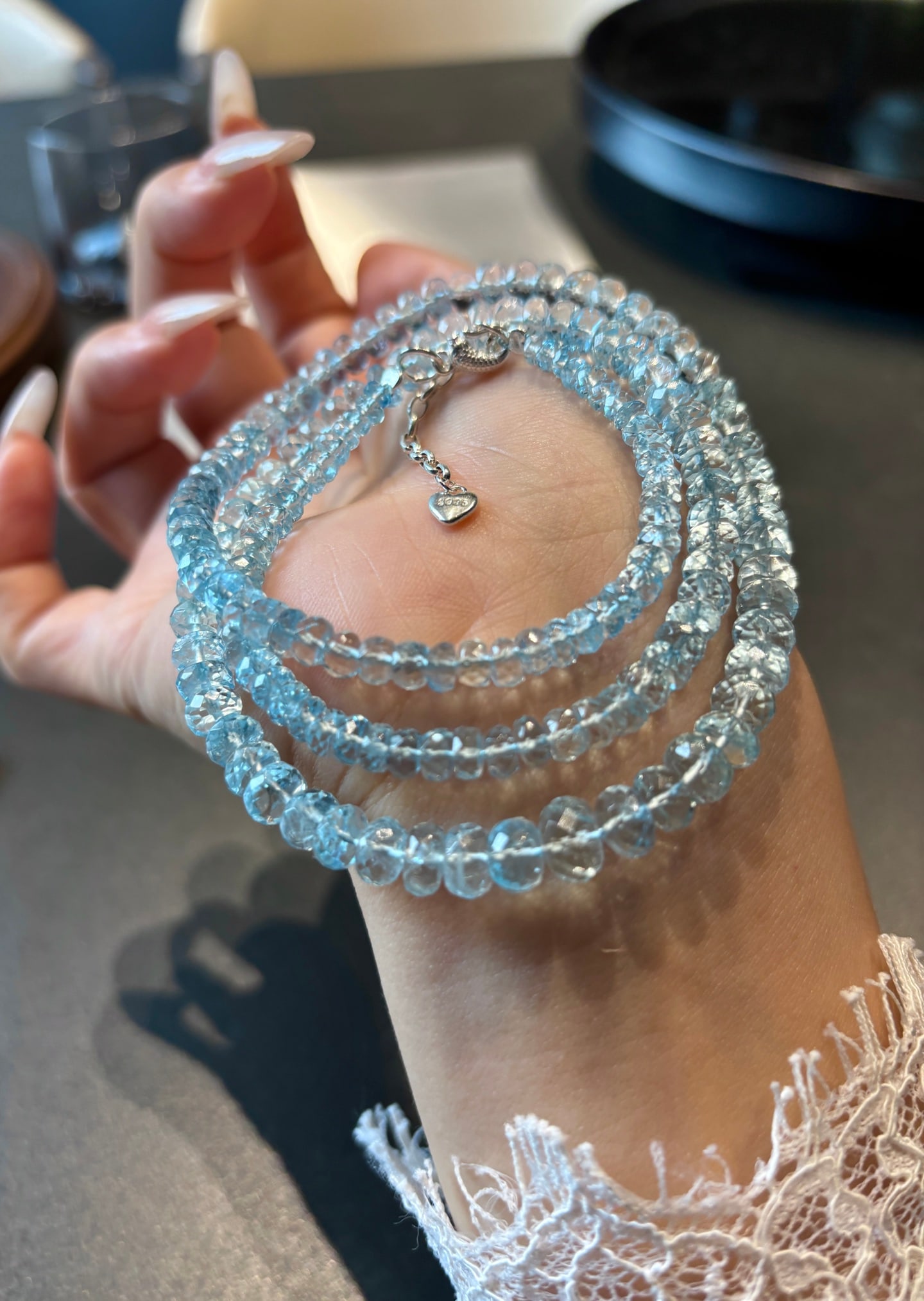 An Exquisite Aquamarine Bracelets - 5