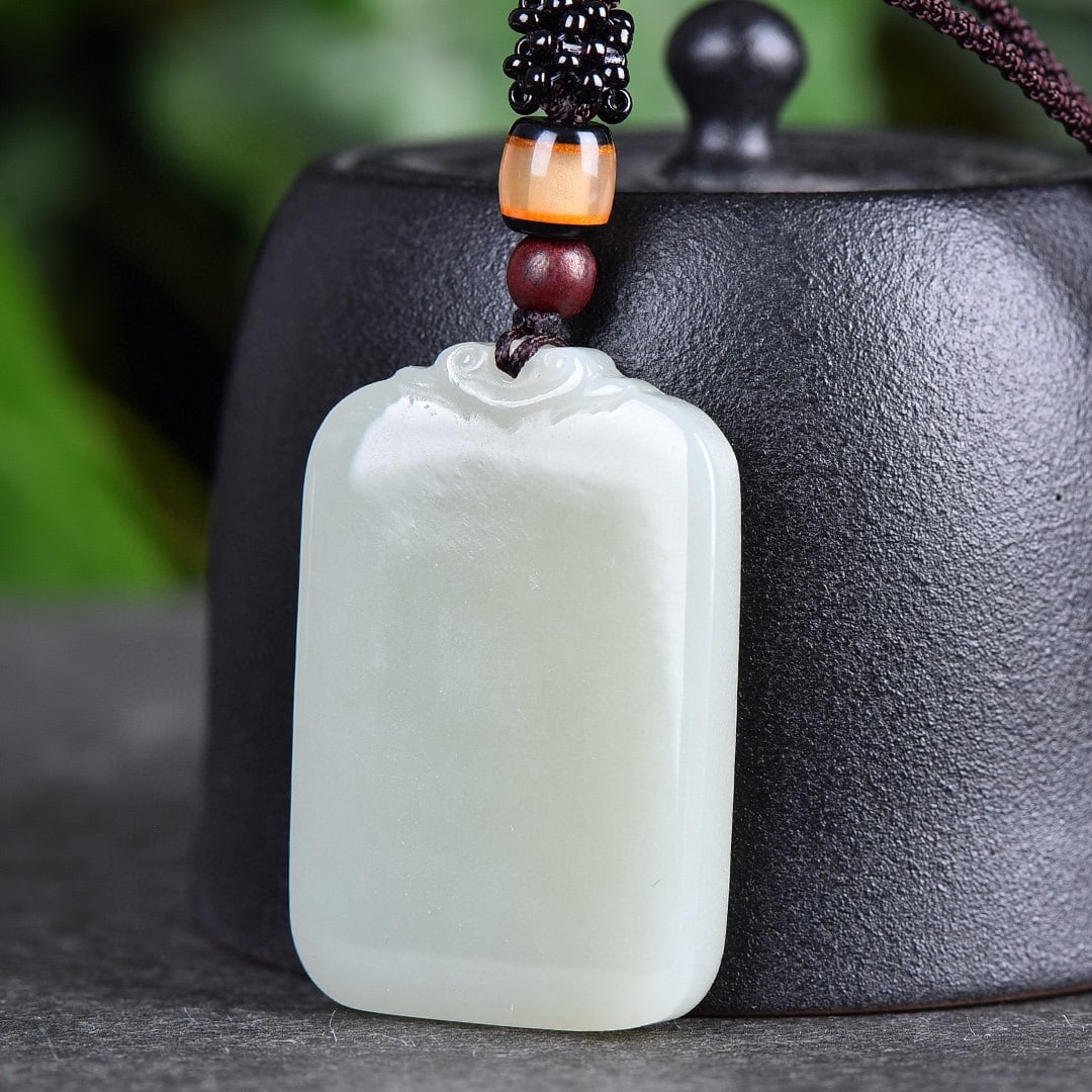 An Exquisite White Jade Pendant - 4