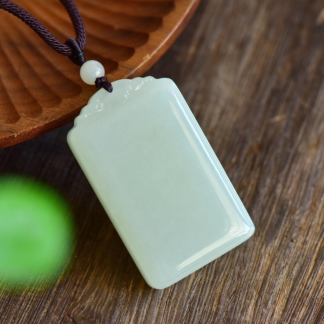 An Exquisite White Jade Pendant - 4