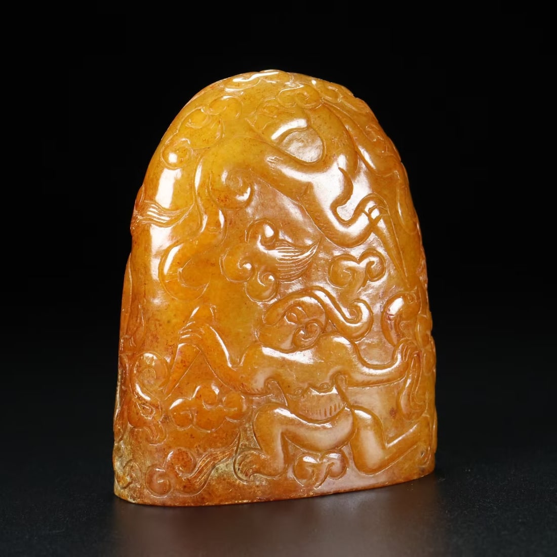 An Exquisite Archaic Jade Figure Pattern Seal - 4