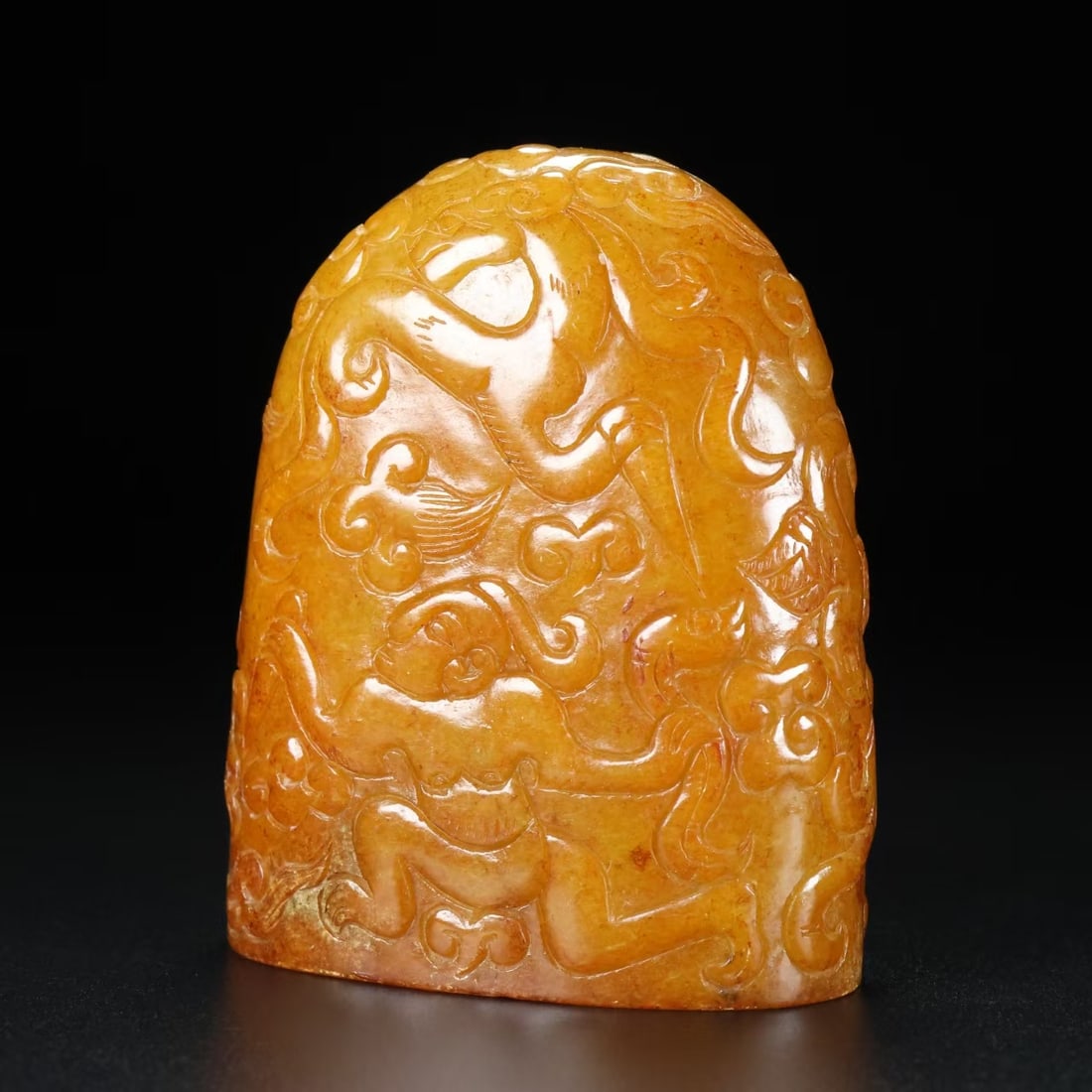 An Exquisite Archaic Jade Figure Pattern Seal - 5
