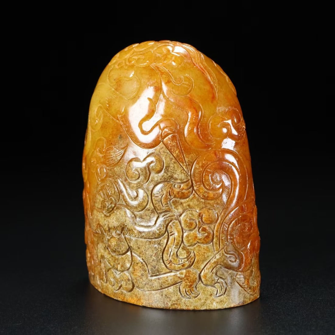 An Exquisite Archaic Jade Figure Pattern Seal - 8