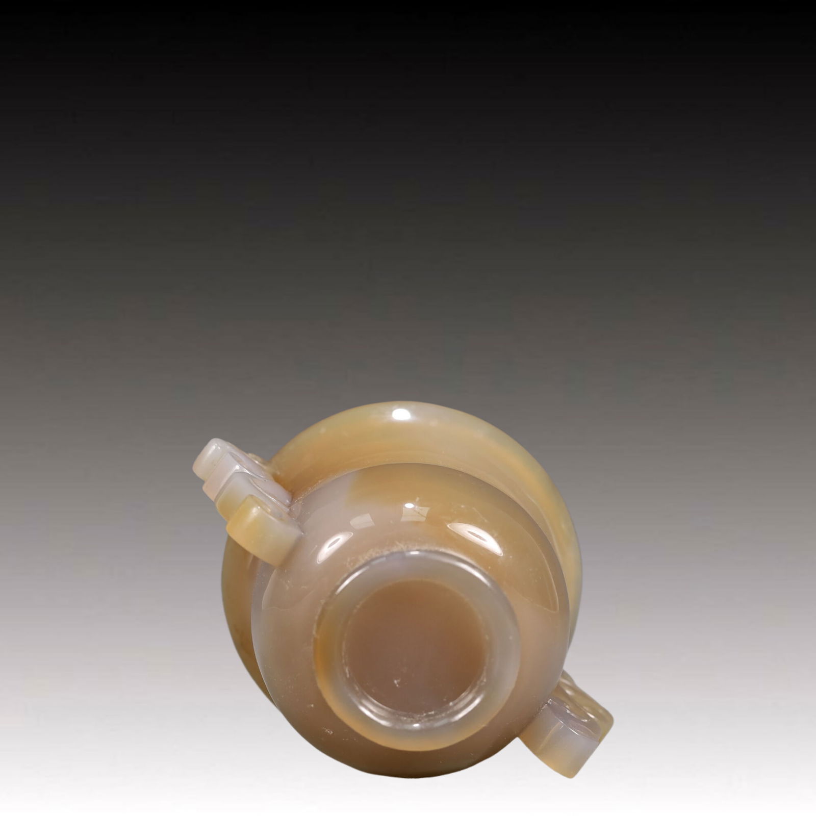 An Exquisite Agate Double-Ears Cup - 7
