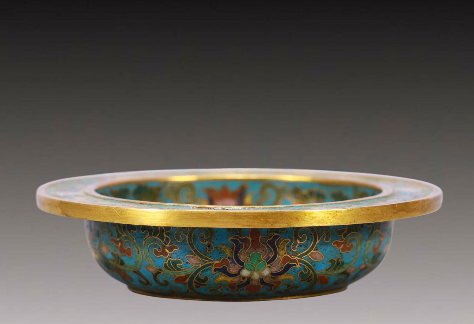 An Exquisite Cloisonne Lotus Pattern Basin - 2