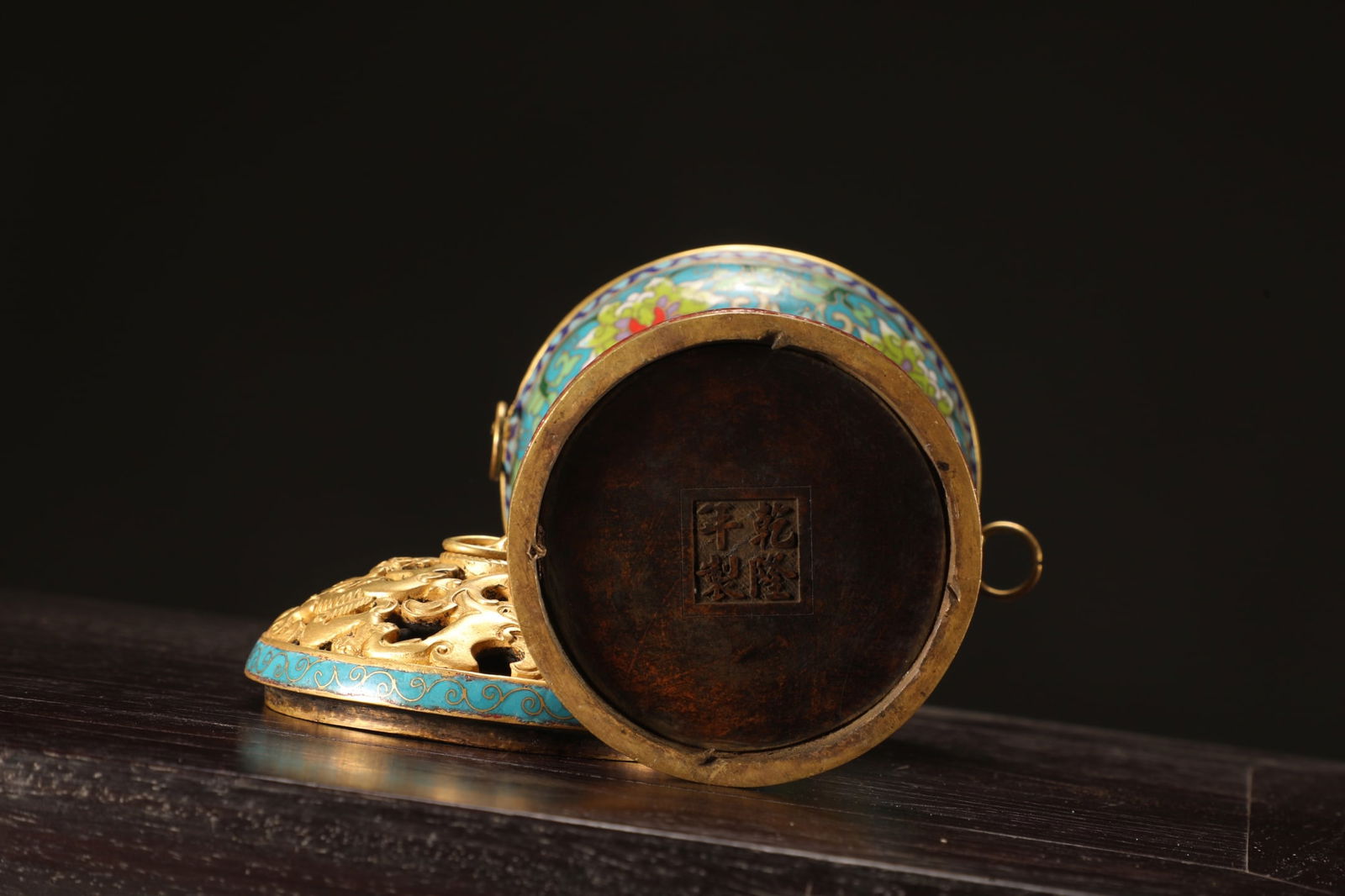 An Exquisite Cloisonne Lotus Pattern Hat Stand - 6