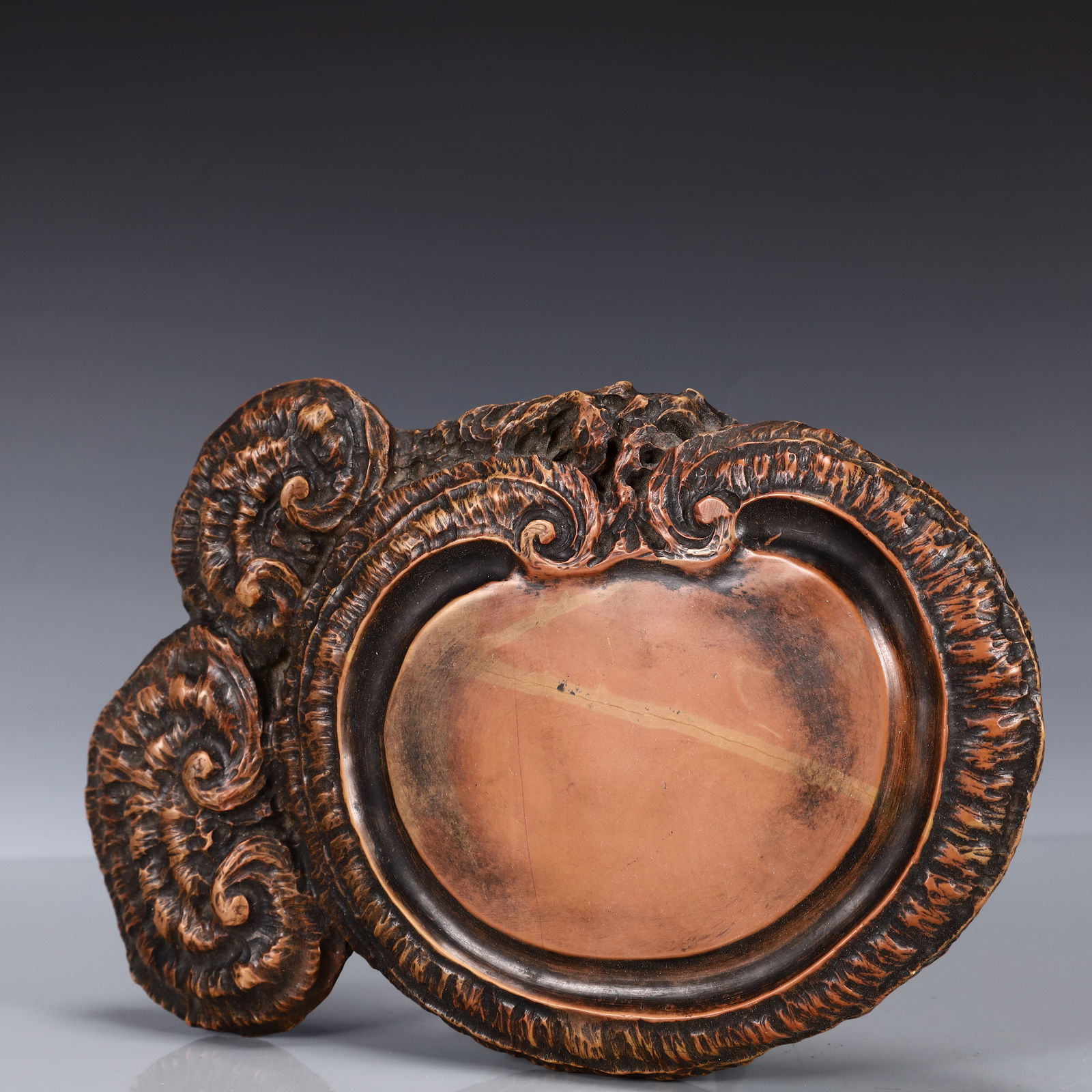 A Rare Ganoderma lucidum Pattern Inkstone - 3