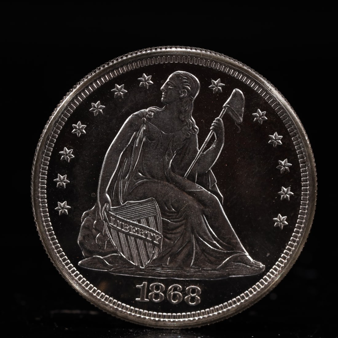 USA One Dollar 1868 Coin (1 of 2)