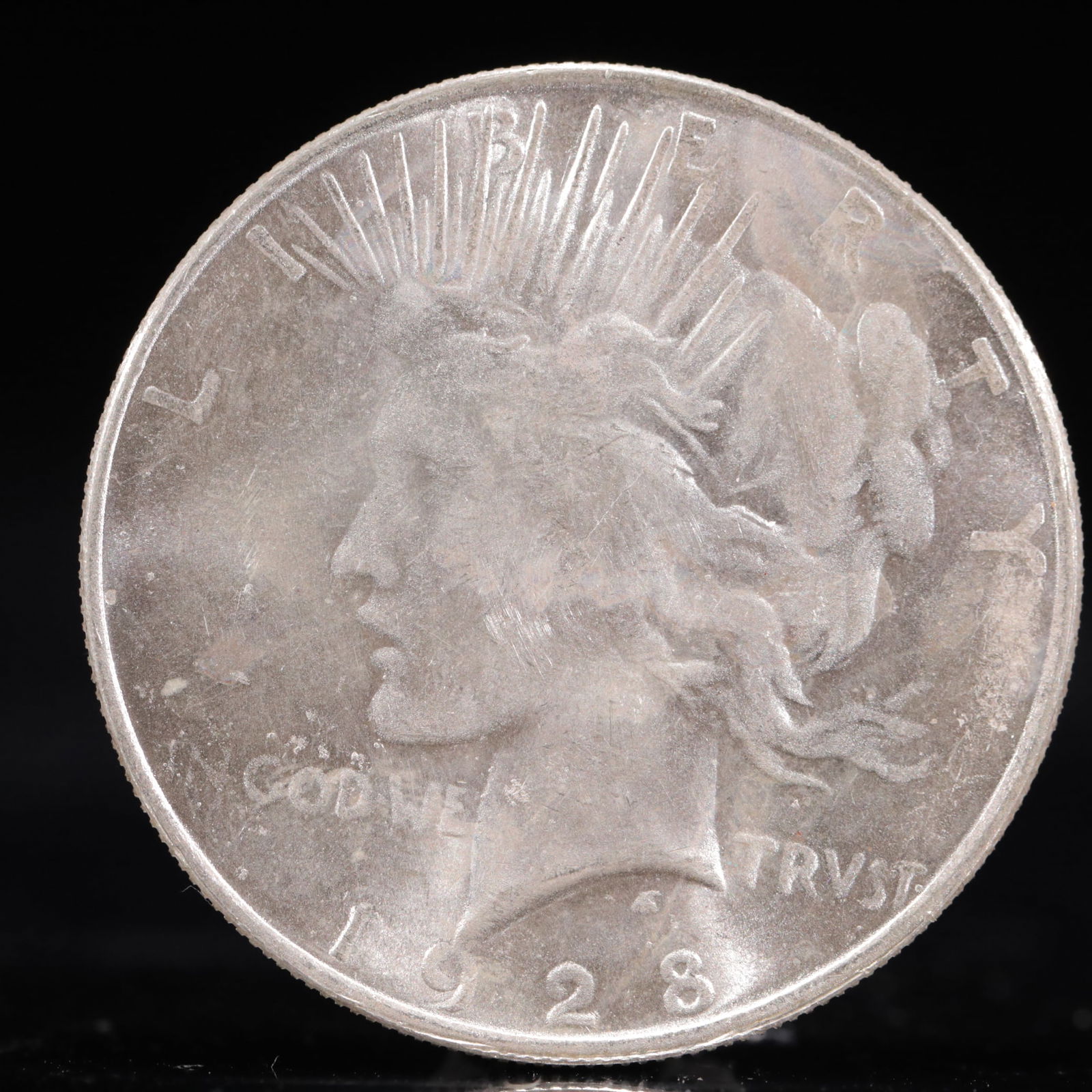 Liberty In God We Trust 1928 Sterling Silver One Dollar Coin (1 of 2)