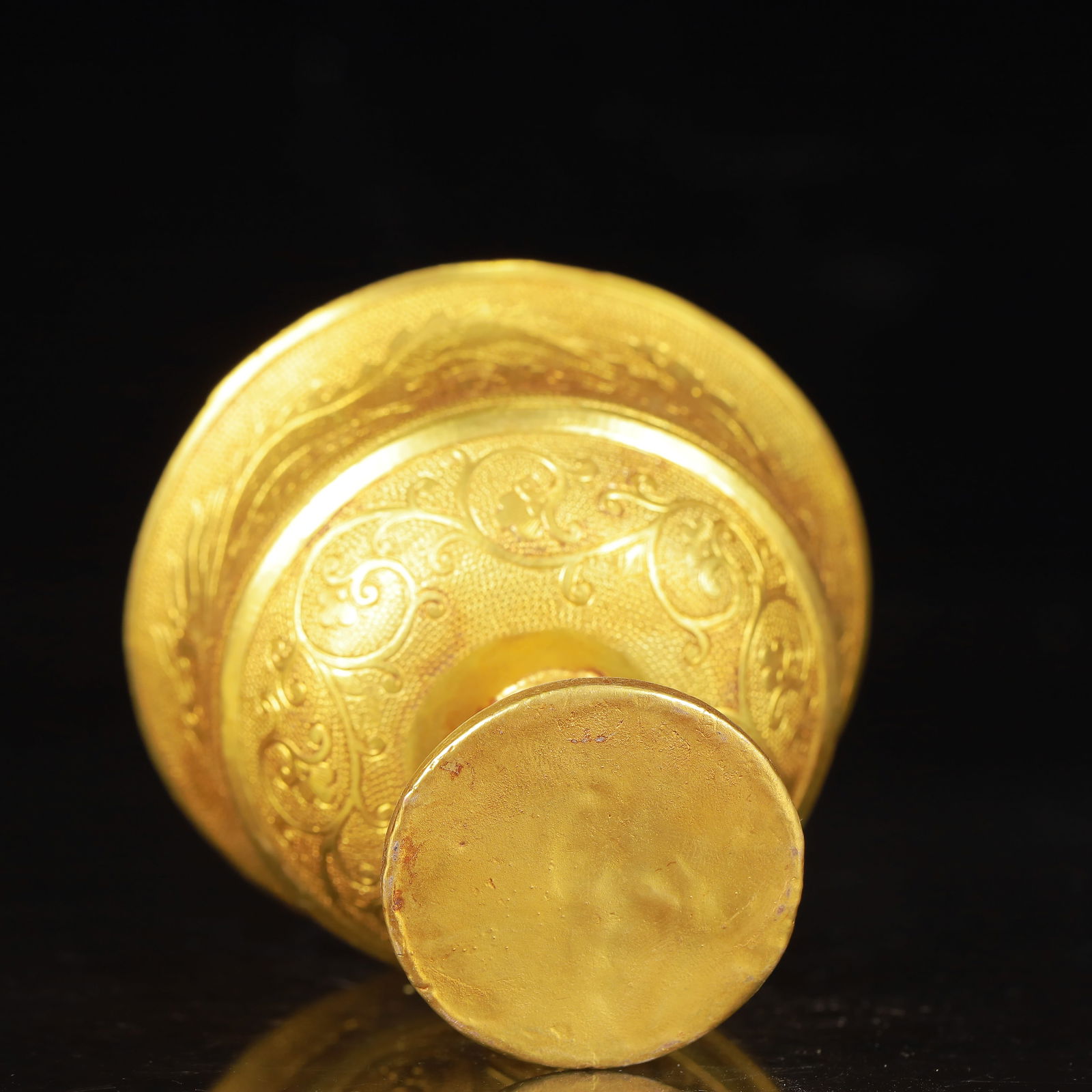 An Exquisite Gilt Bronze Dragon Pattern Cup - 7