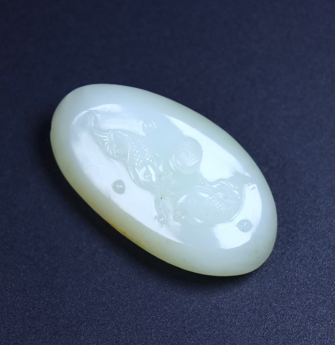 An Exquisite White Jade Fish Pattern Pendant - 6