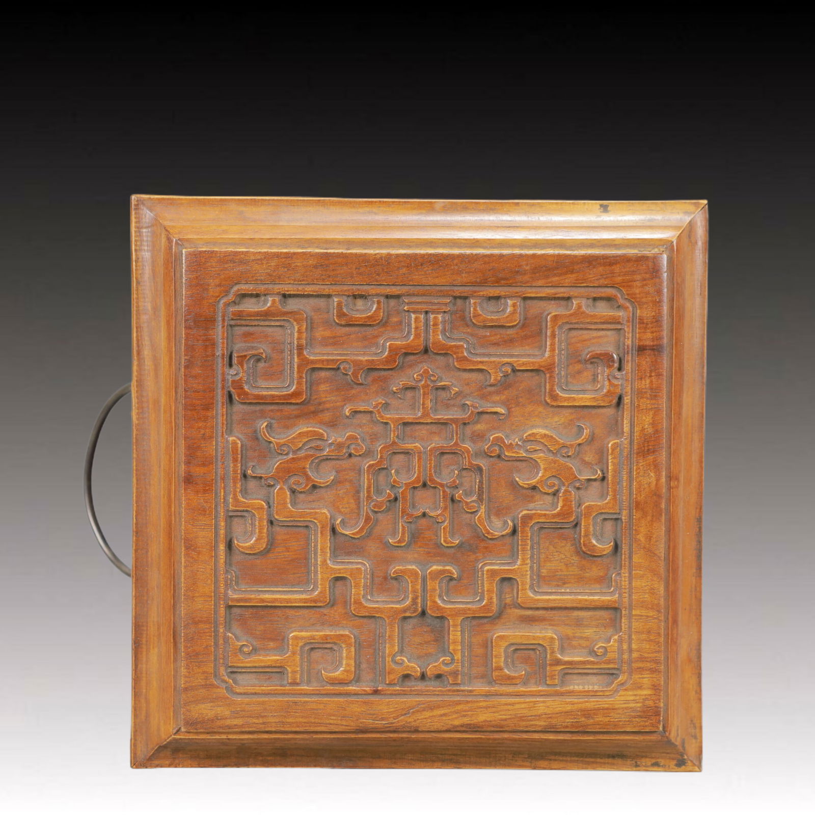 An Exquisite Boxwood Dragon Pattern Box - 5