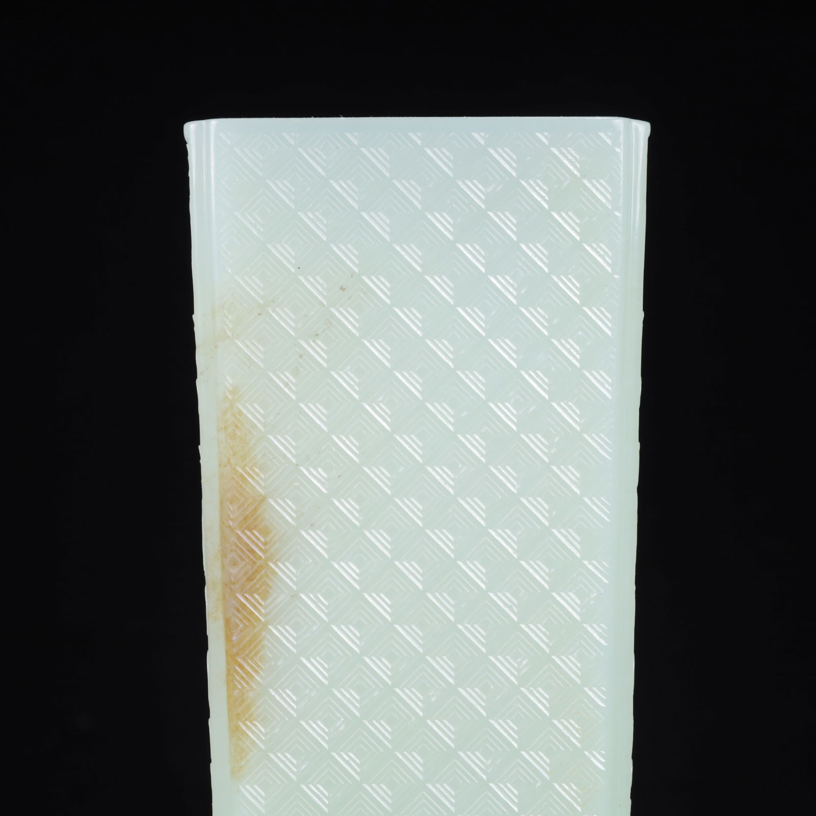 An Exquisite White Jade Flower Pattern Brush Pot - 6