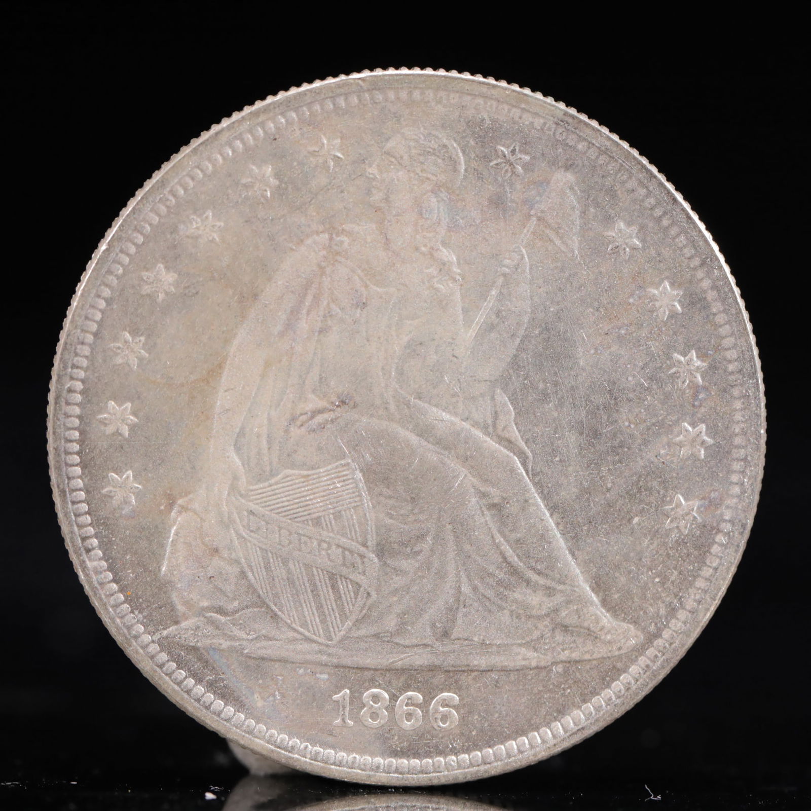 USA One Dollar 1866 Coin (1 of 2)