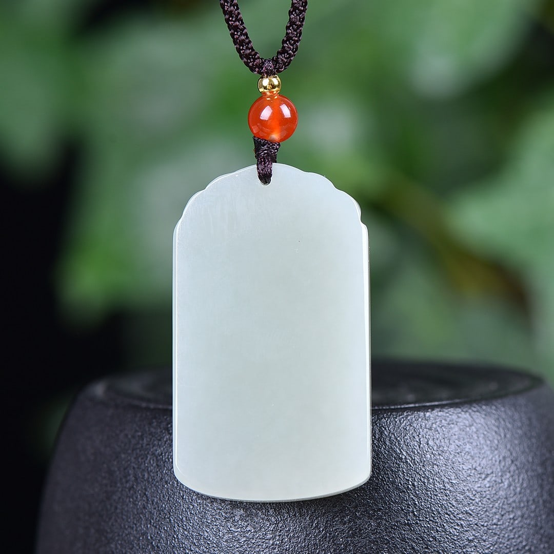 An Exquisite White Jade Dragon Pattern Pendant - 2