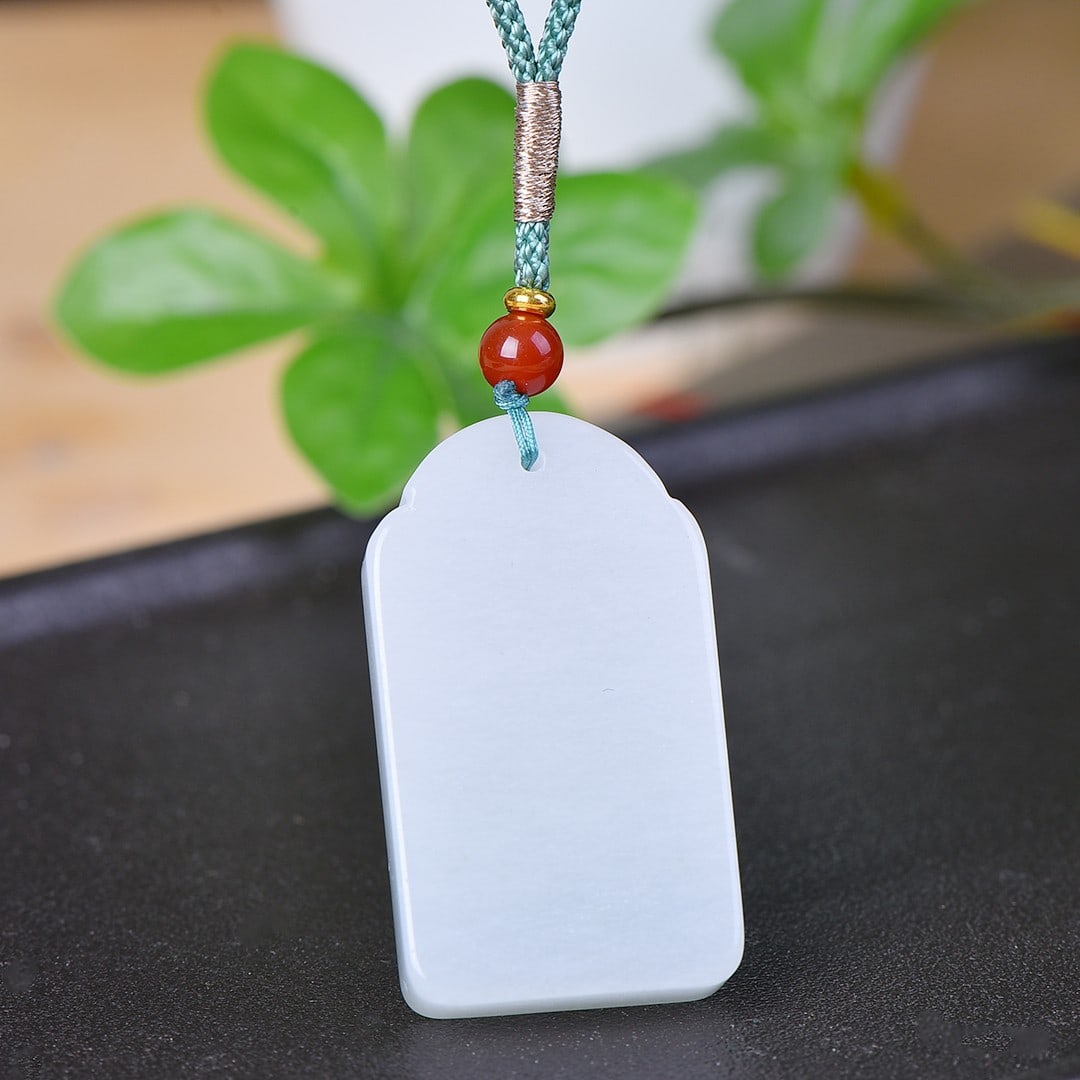 An Exquisite Jadeite Dragon Pattern Pendant - 3