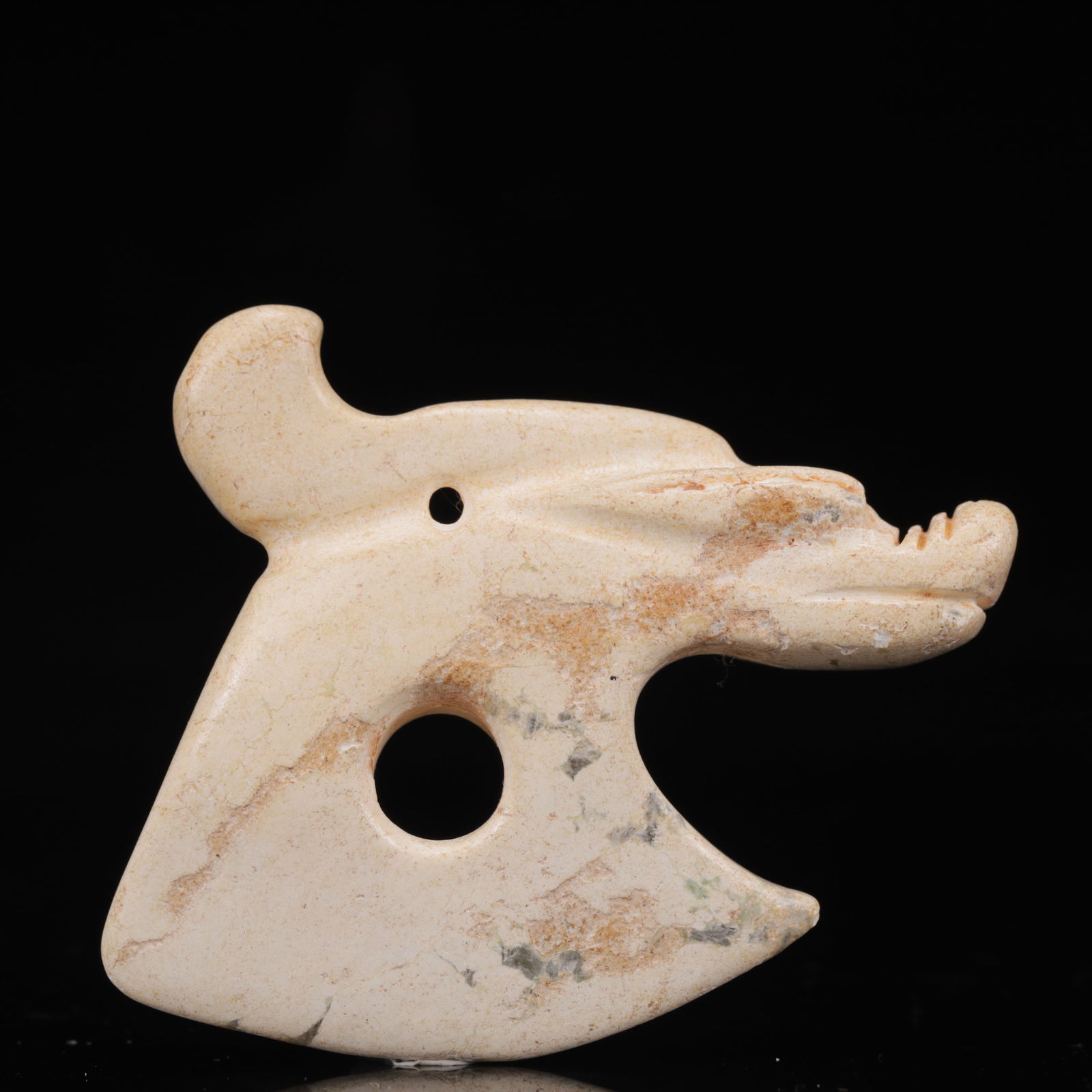 An Archaic Hongshan Culture Yellow Jade Dragon Pendant: An Archaic Hongshan Culture Yellow Jade Dragon Pendant,Ancient Time,China,Size:2.8inx0.6inx2.2in,Weight:58g 红山文化黄玉龙挂件,新石