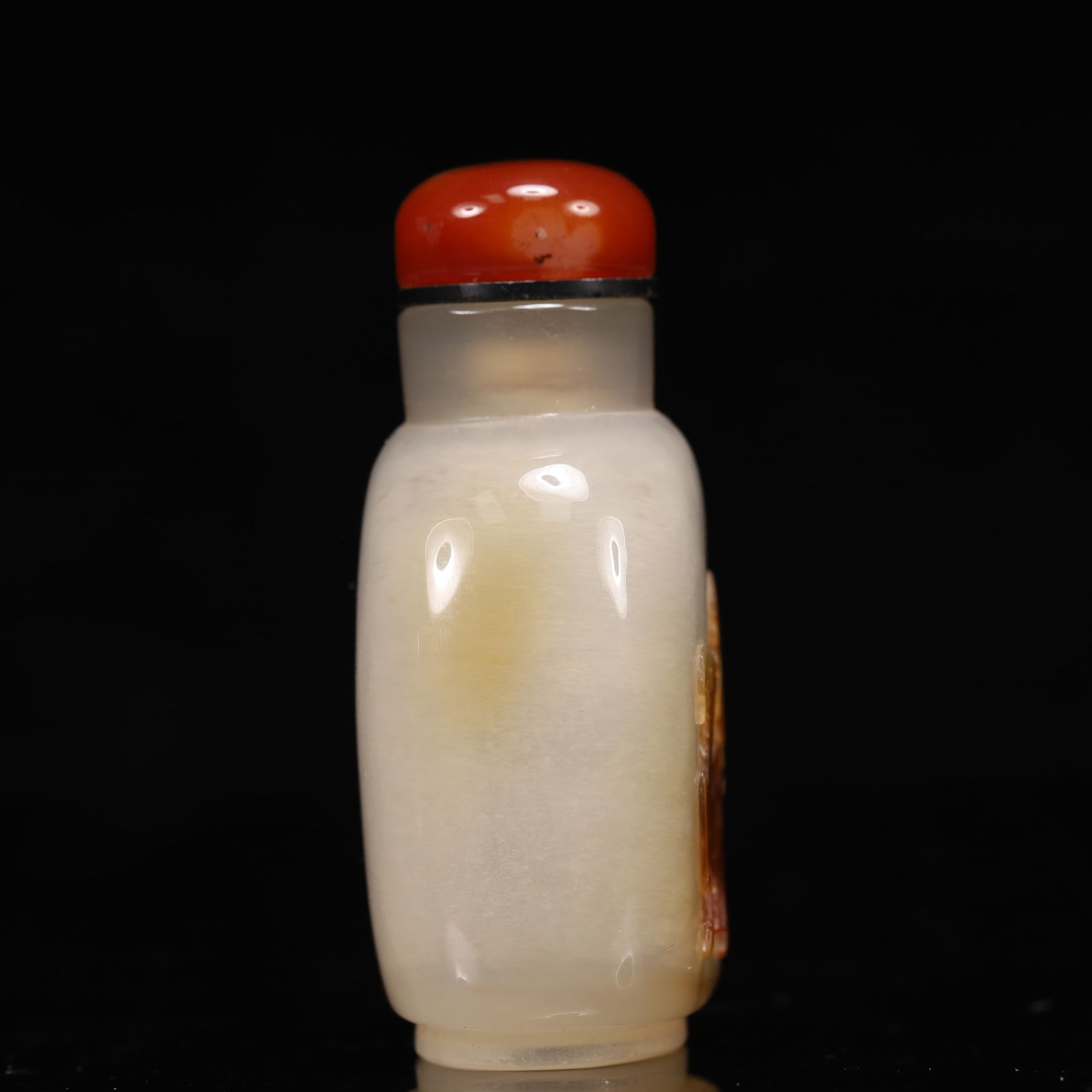 An Exquisite Agate Sheep Pattern Snuff Bottle - 4