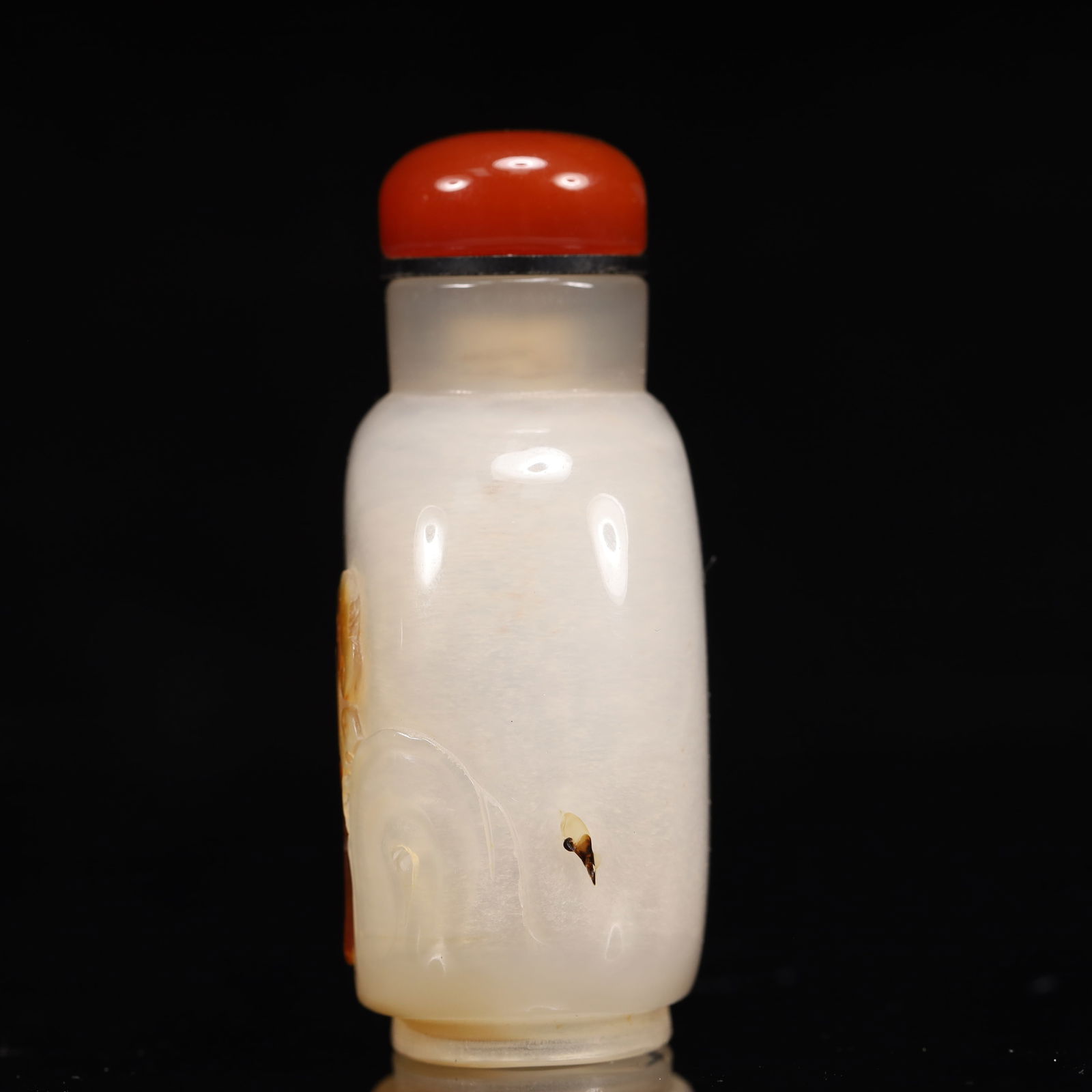 An Exquisite Agate Sheep Pattern Snuff Bottle - 6