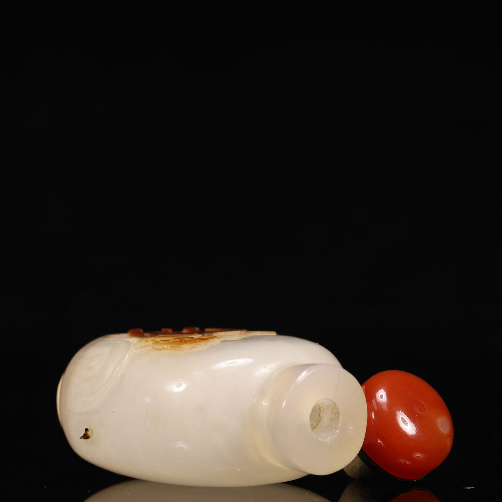 An Exquisite Agate Sheep Pattern Snuff Bottle - 7