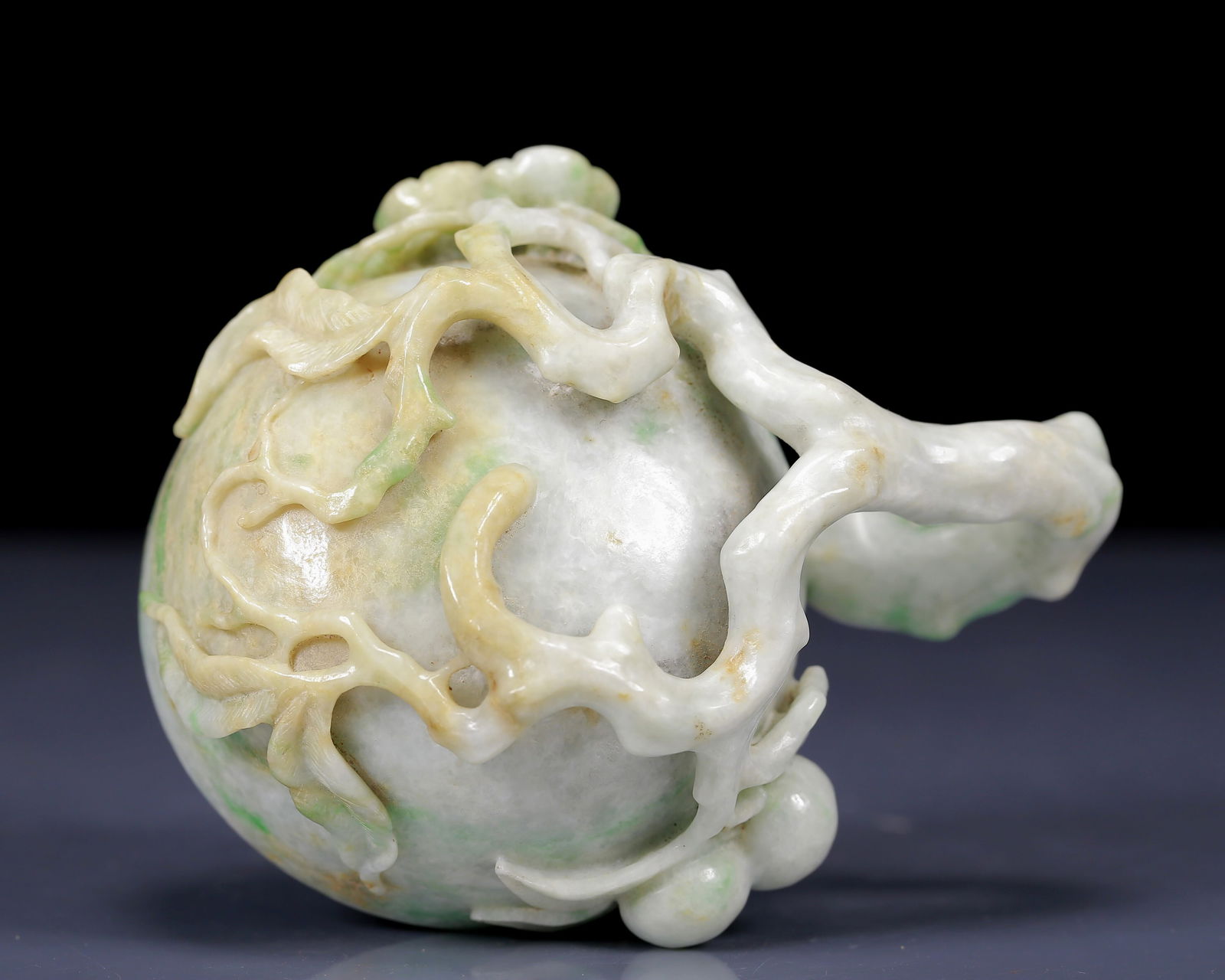 An Exquisite Jadeite Flower Pattern Cup - 7