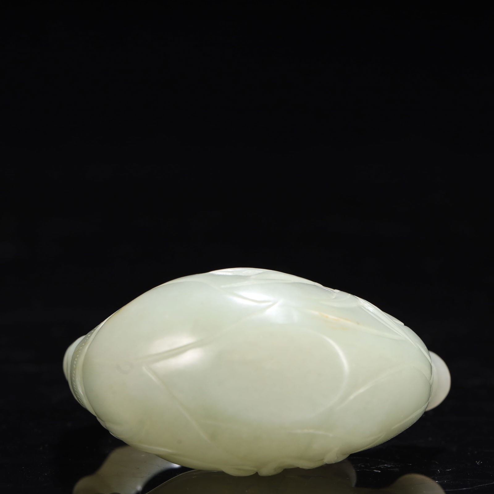 An Exquisite White Jade Bamboo Pattern Ewer - 9