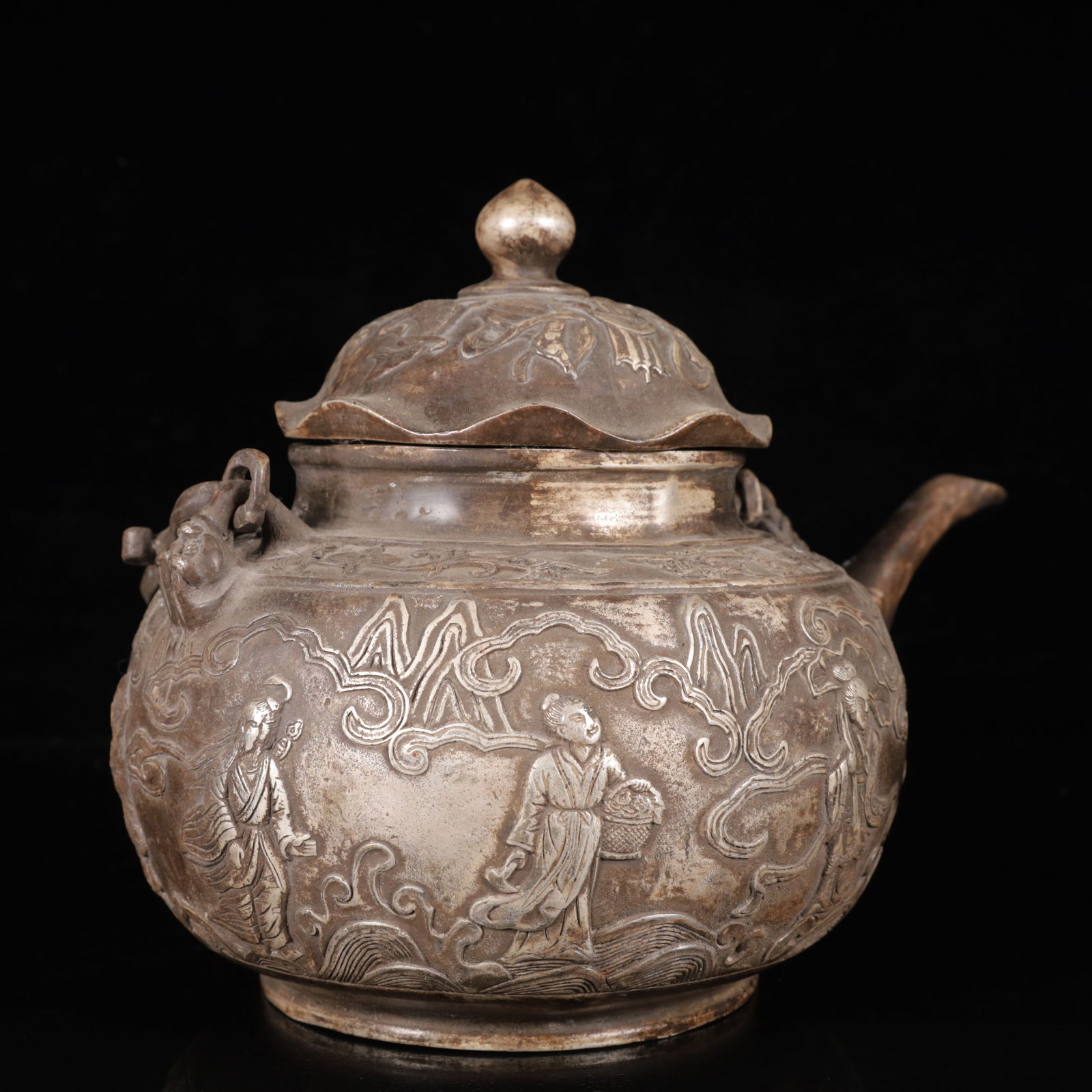 An Exquisite Silver Figure Pattern Ewer - 11
