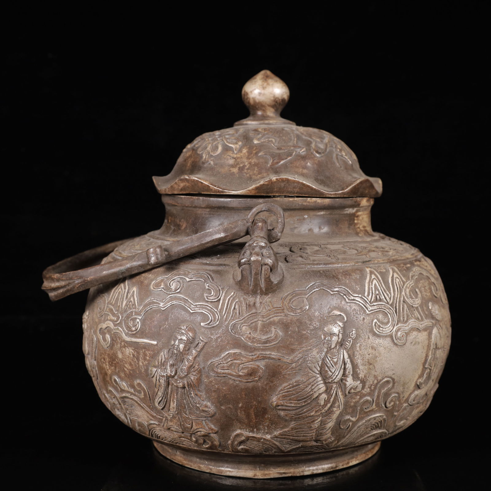 An Exquisite Silver Figure Pattern Ewer - 12