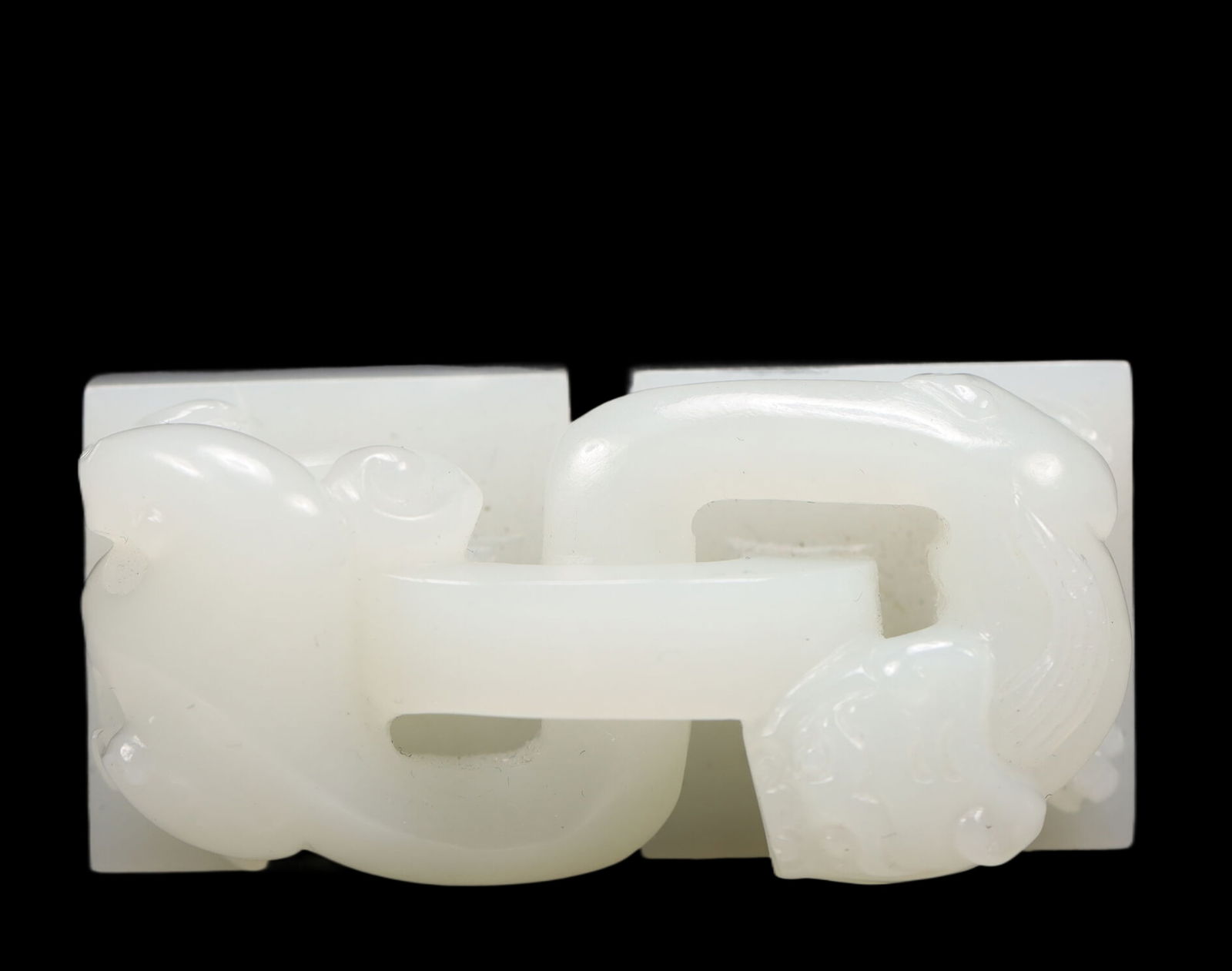 An Exquisite White Jade Dragon Pattern Seal - 5