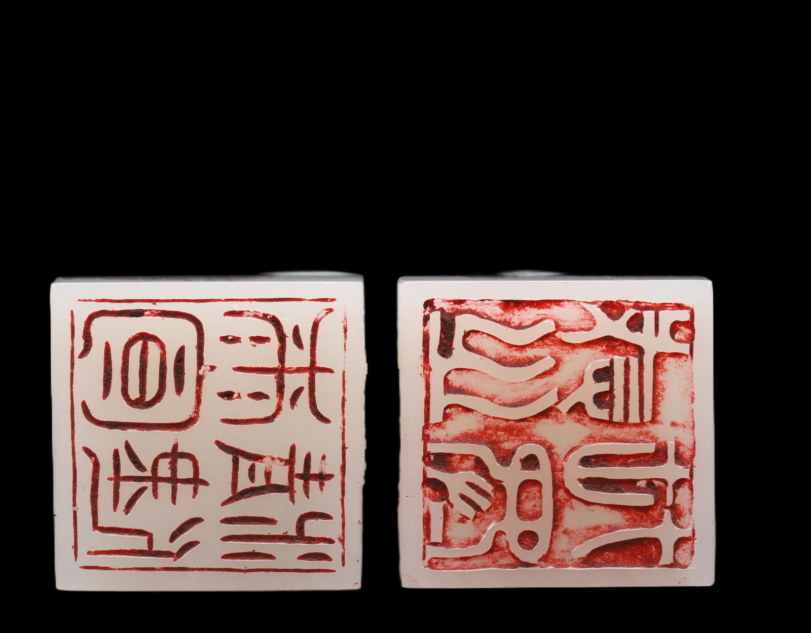 An Exquisite White Jade Dragon Pattern Seal - 6