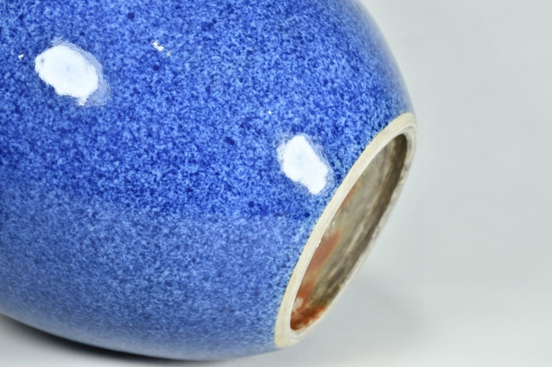 An Exquisite Blue Glazed Jar - 8