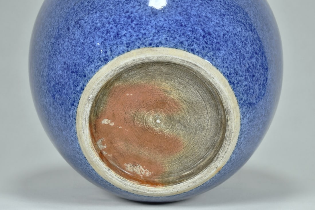 An Exquisite Blue Glazed Jar - 9