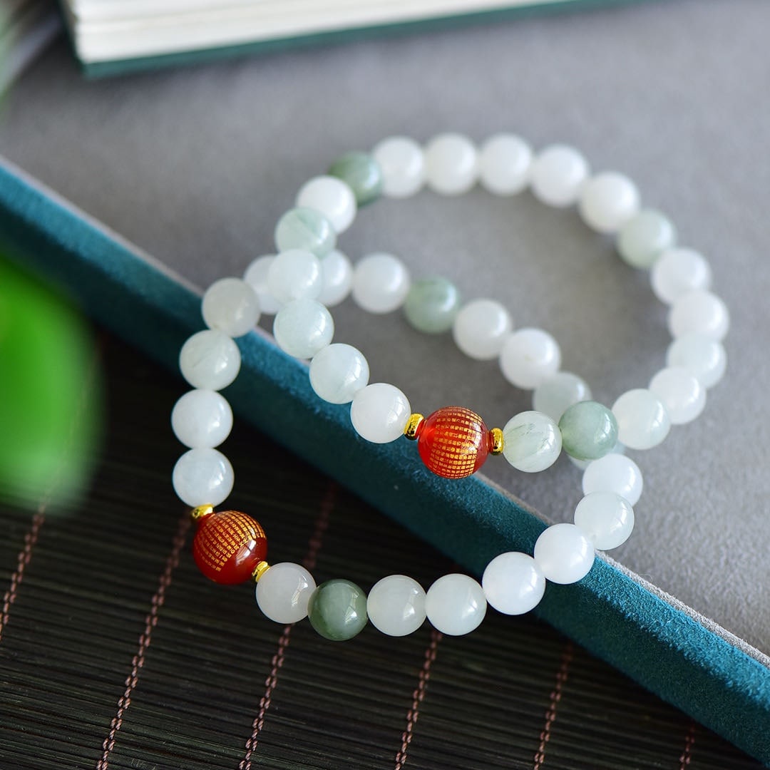 An Exquisite White Jade Bracelets - 5