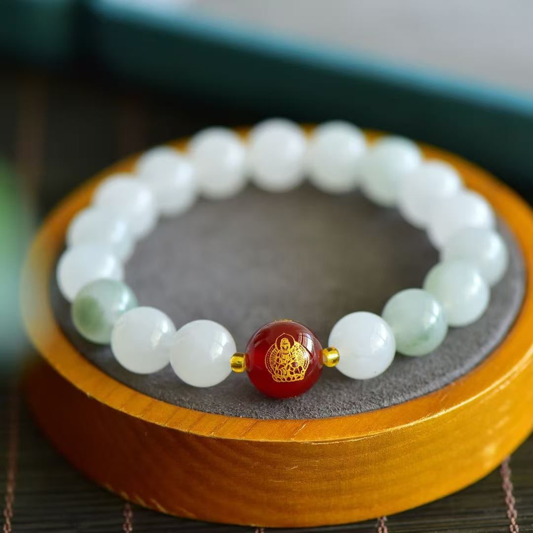 An Exquisite White Jade Bracelets - 2