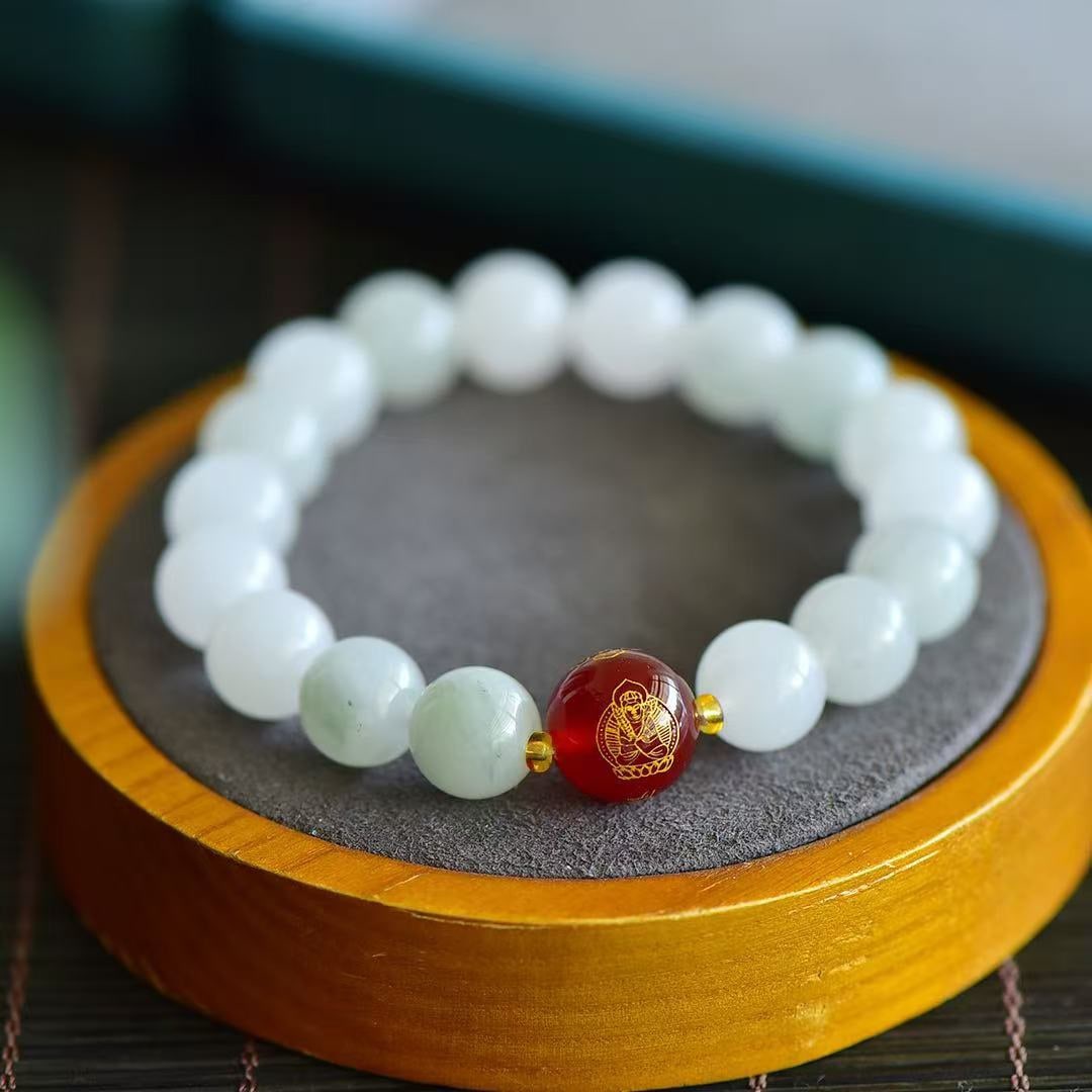 An Exquisite White Jade Bracelets - 4