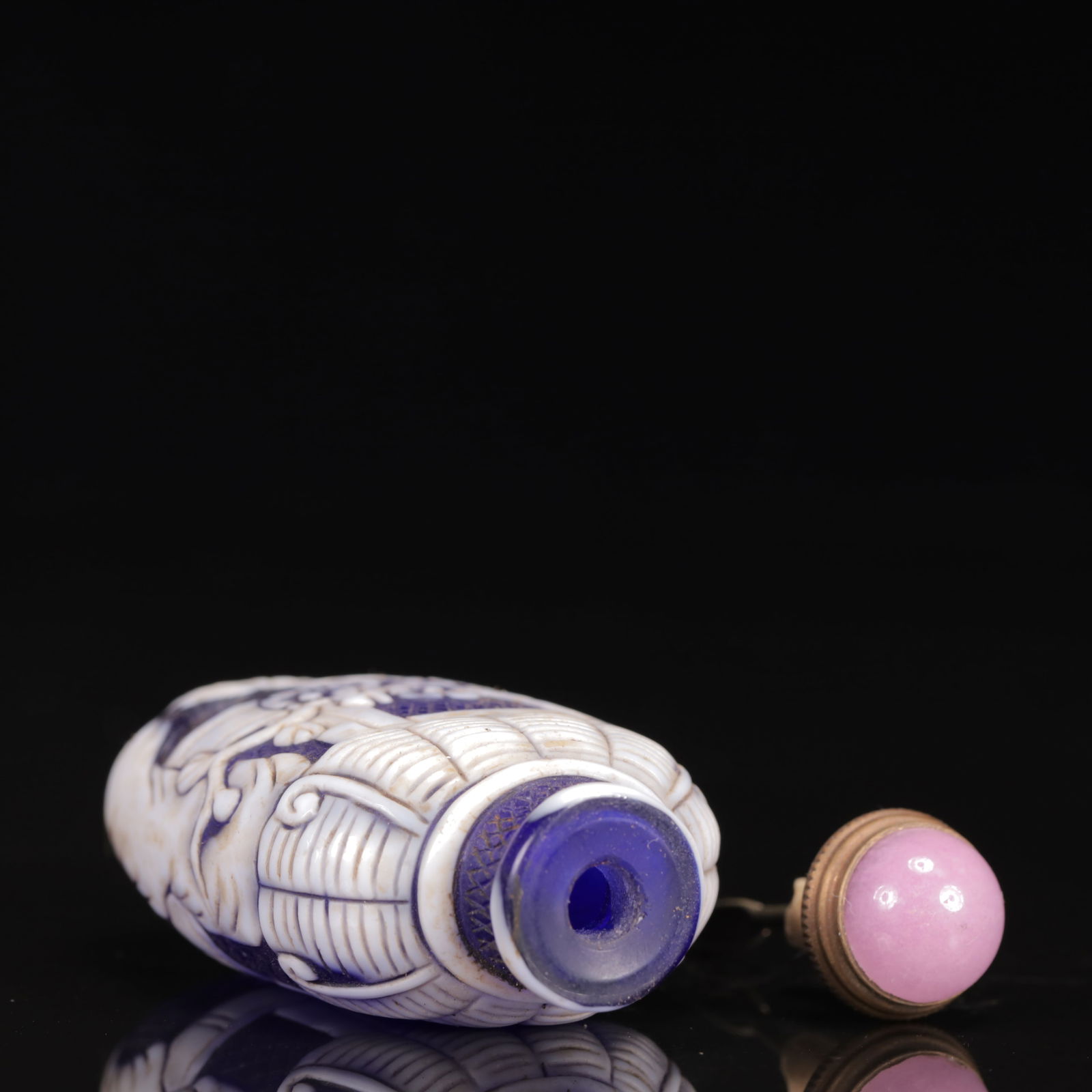 An Exquisite Glass Figure Pattern Snuff Bottle - 7