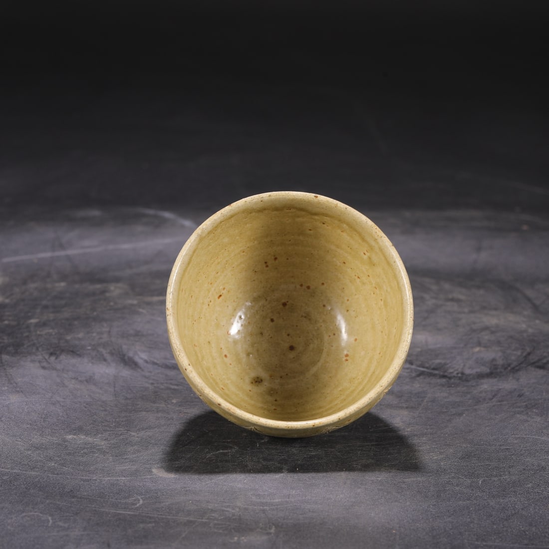 An Exquisite Celadon Flower Pattern Cup ,with Plate - 5