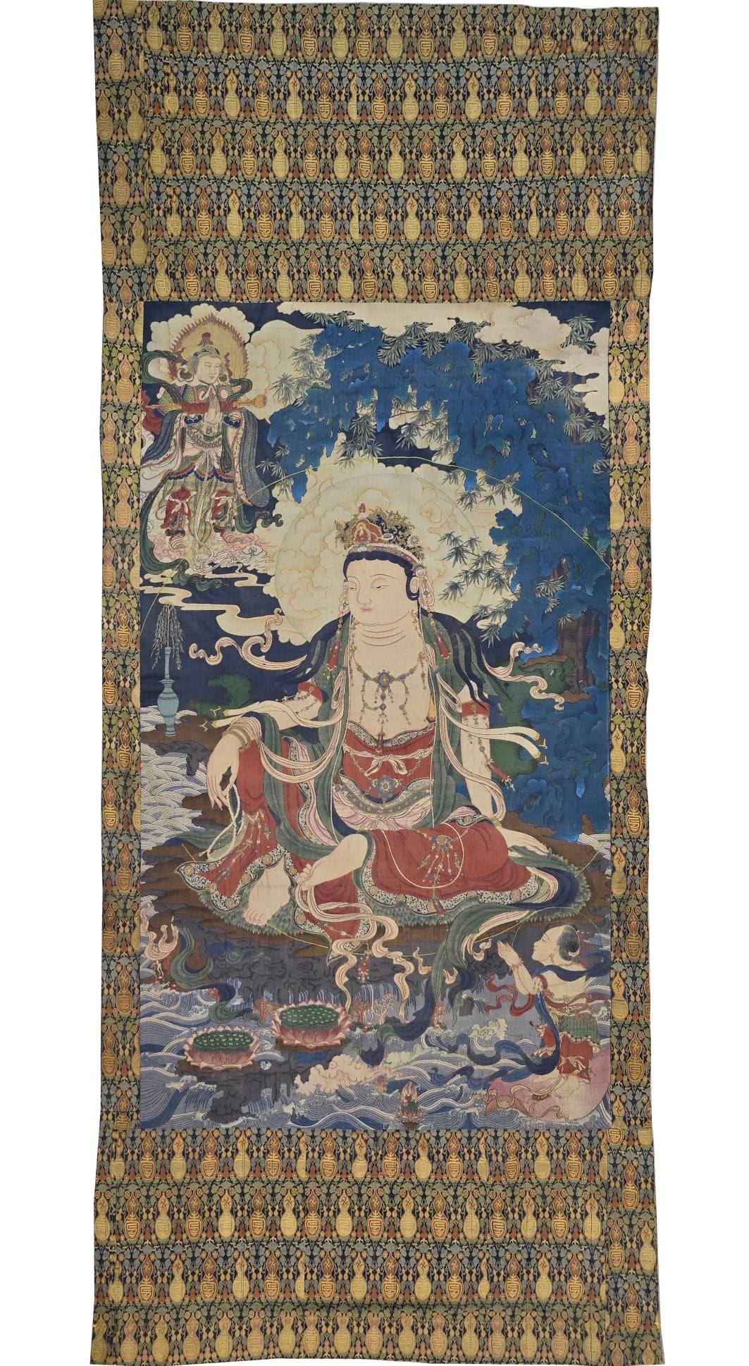 A Fine Embroidery Statue of Avalokitesvara (1 of 6)