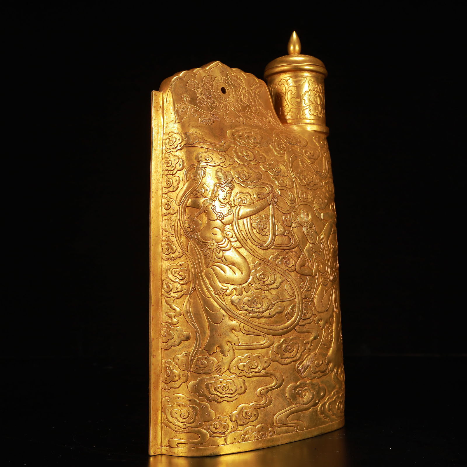 A Rare Gilt Bronze Figure Pattern Bottle - 9