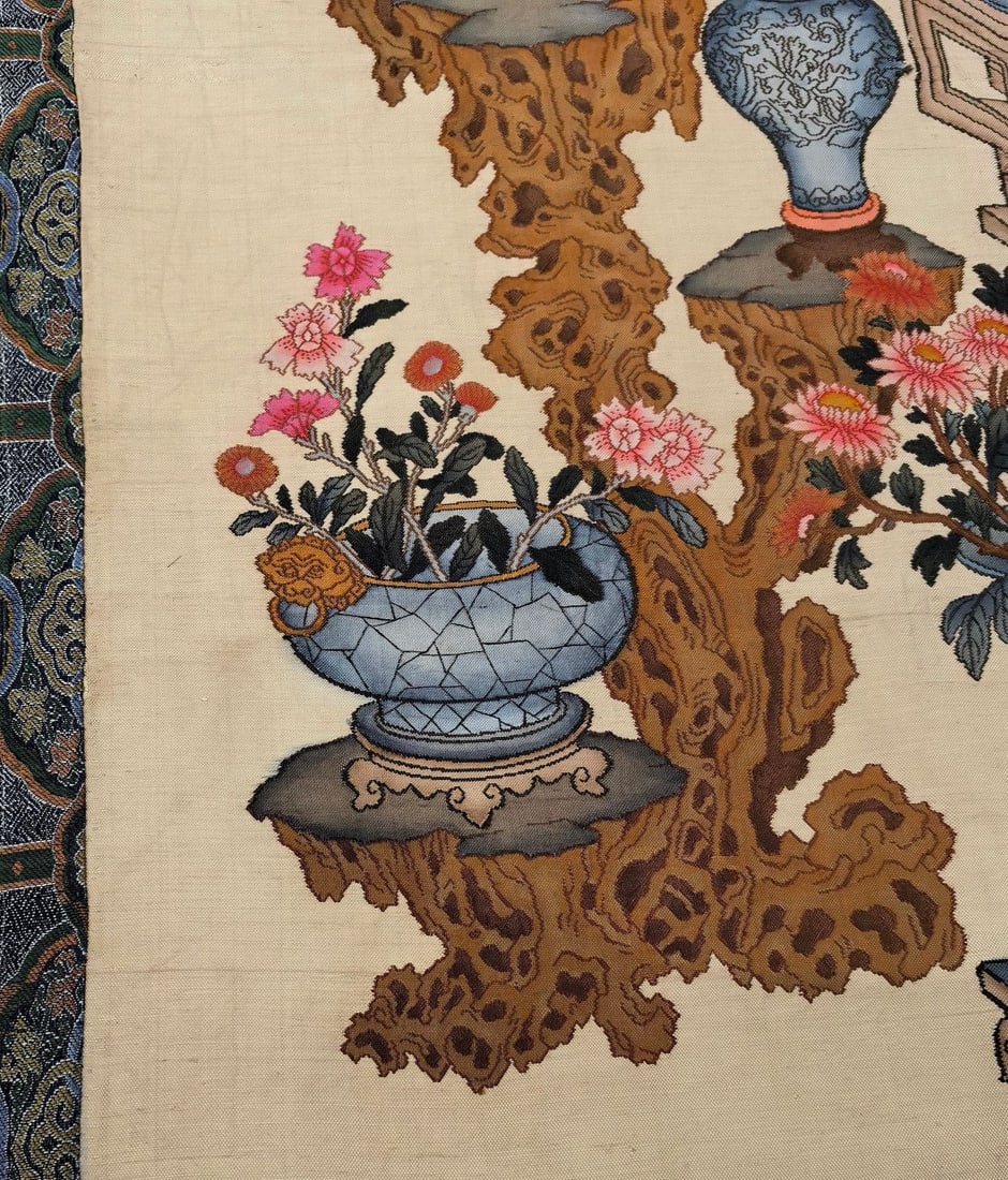 A Precious Flower Pattern Kesi - 4