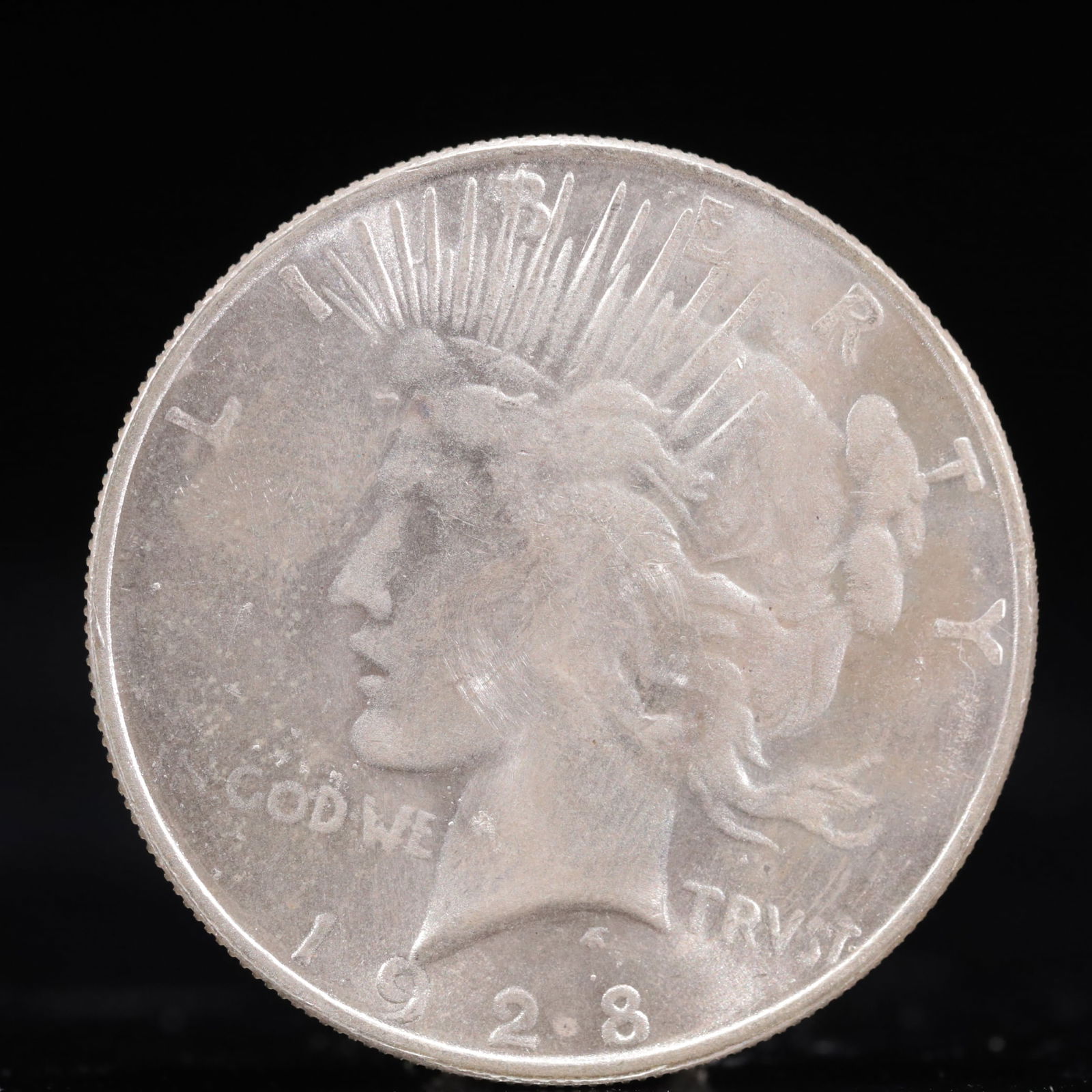 Liberty In God We Trust 1928 Sterling Silver One Dollar Coin: Liberty In God We Trust 1928 Sterling Silver One Dollar Coin, Eagle stamp, Weight:26.9g