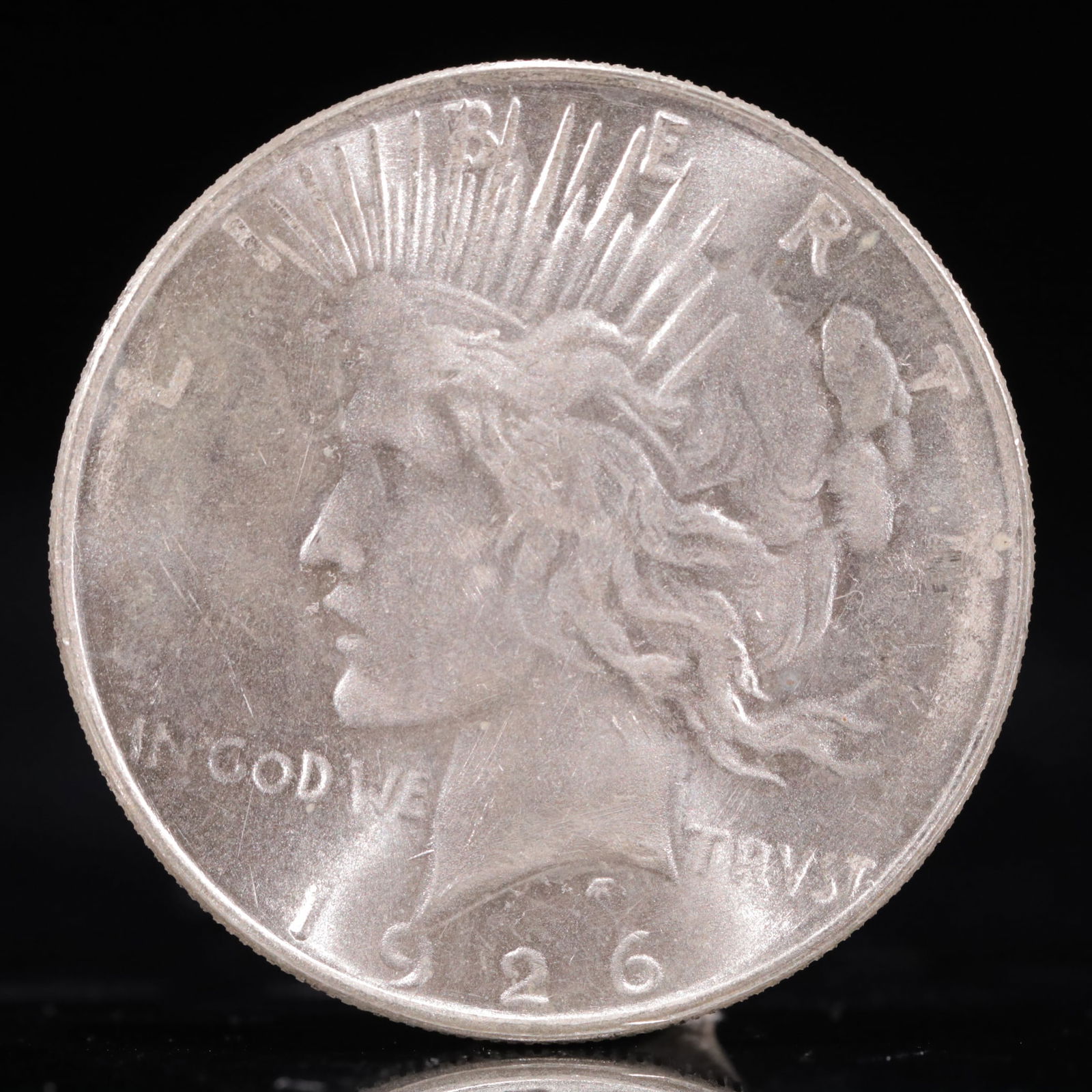 Liberty In God We Trust 1926 Sterling Silver One Dollar Coin: Liberty In God We Trust 1926 Sterling Silver One Dollar Coin, Eagle stamp, Weight:26.9g