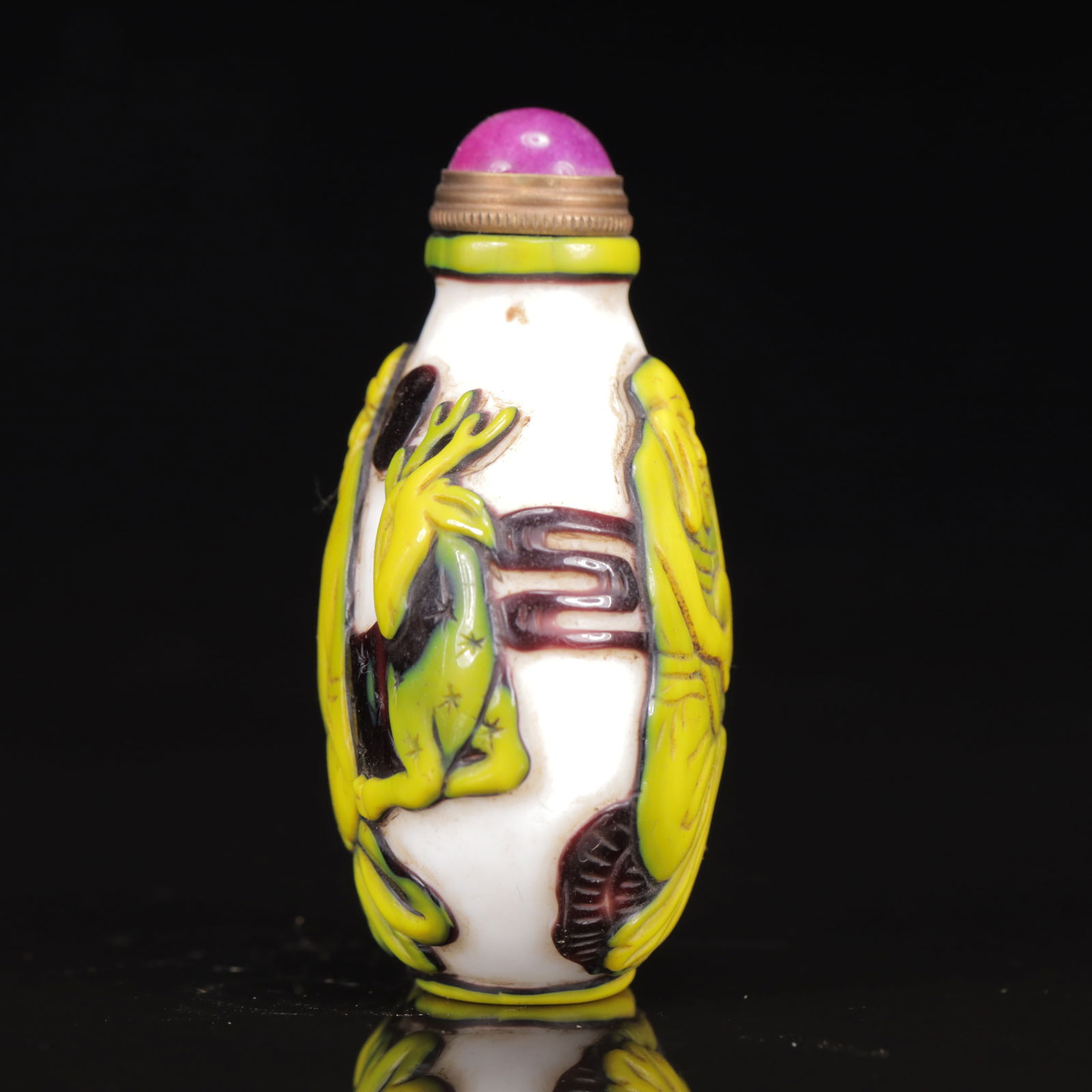 An Exquisite Glass Figure Pattern Snuff Bottle - 6