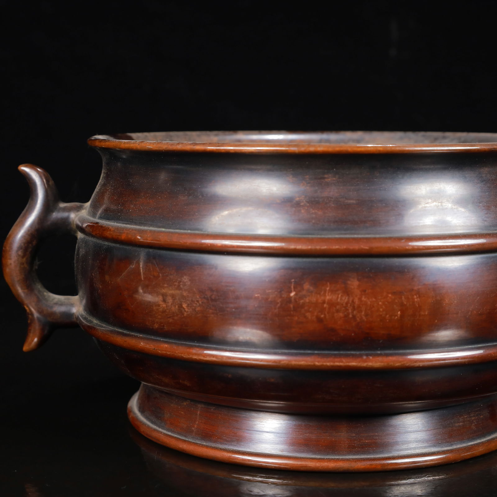 A Rare Bronze Double-Ears Censer - 2