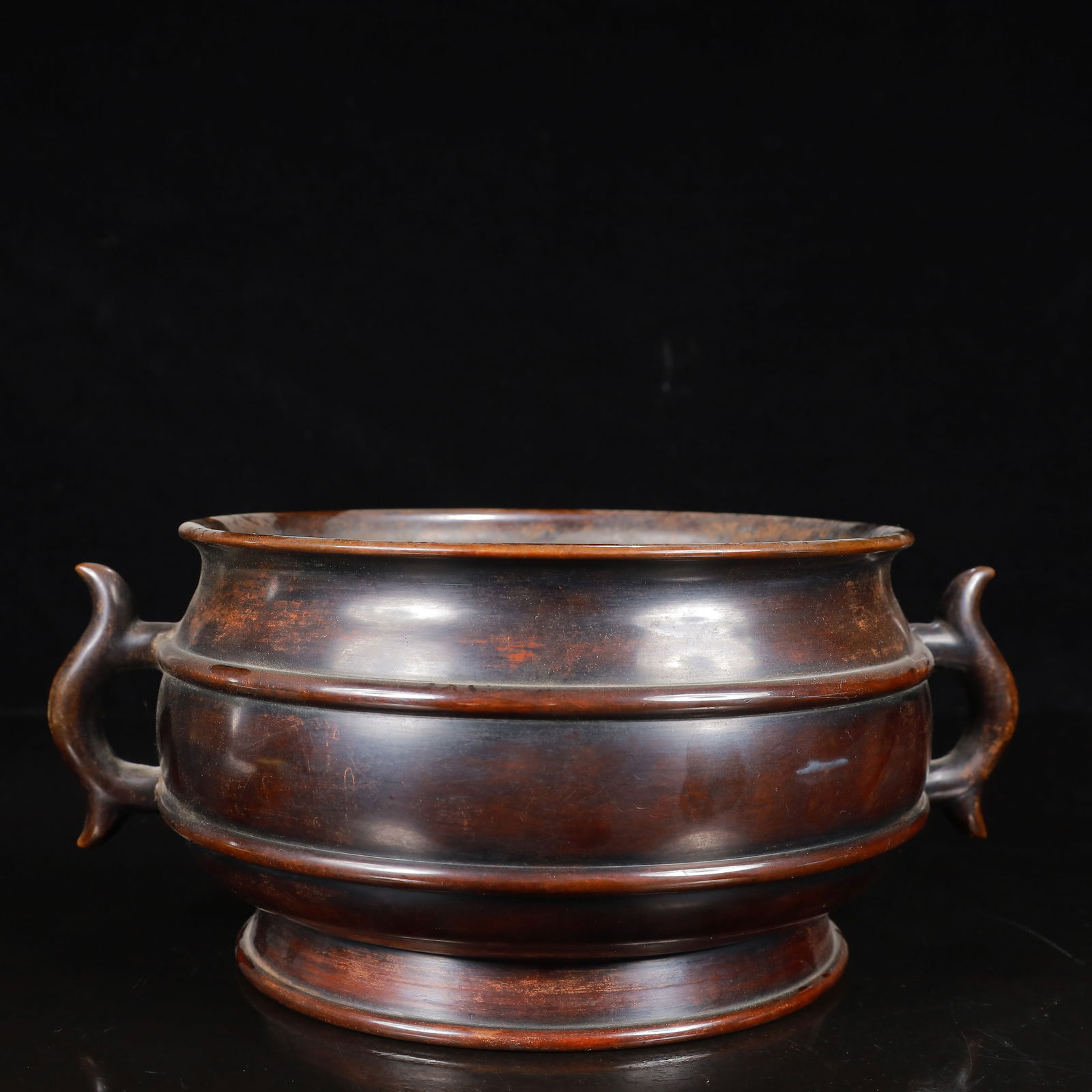 A Rare Bronze Double-Ears Censer - 7