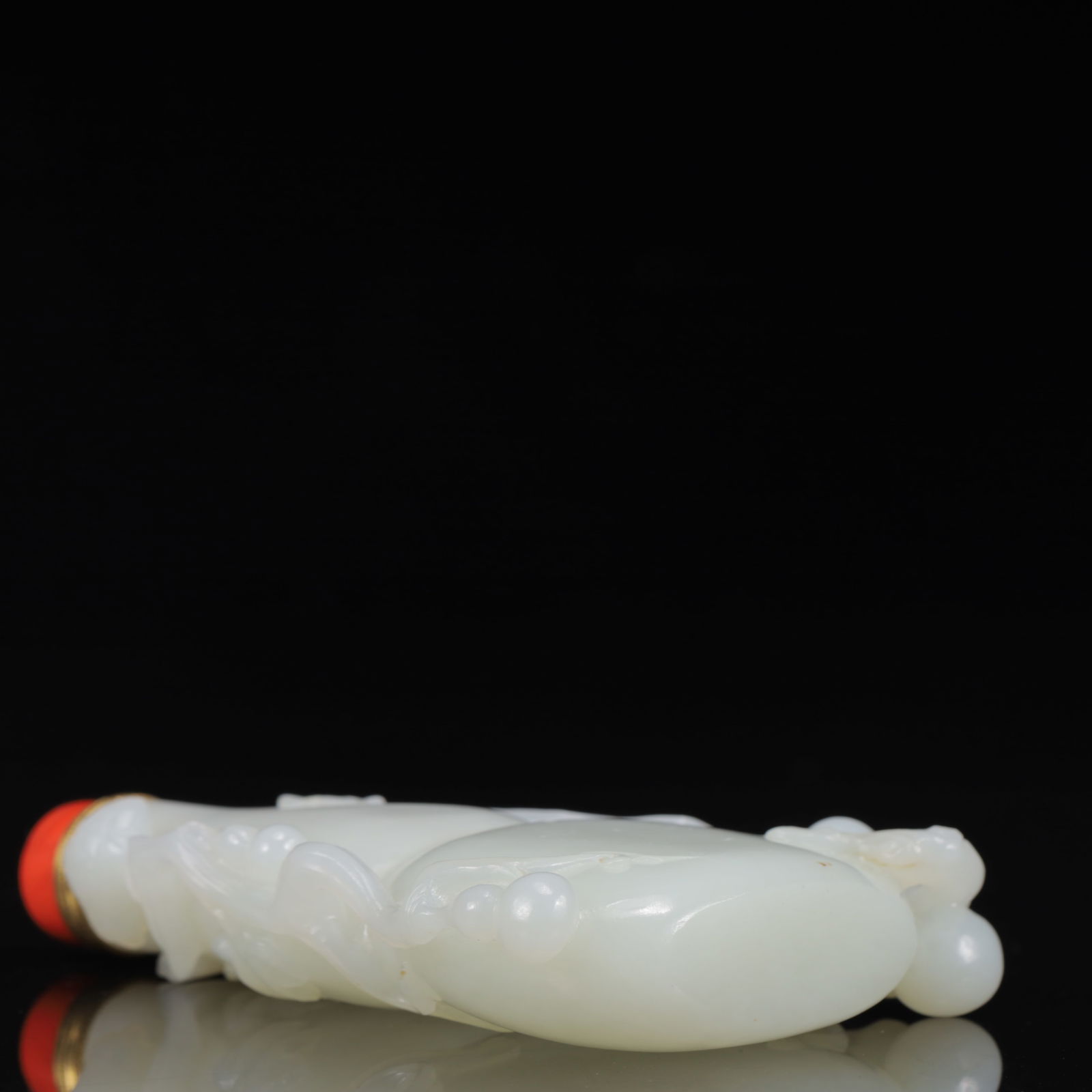 An Exquisite White Jade Gourd Pattern Snuff Bottle - 12