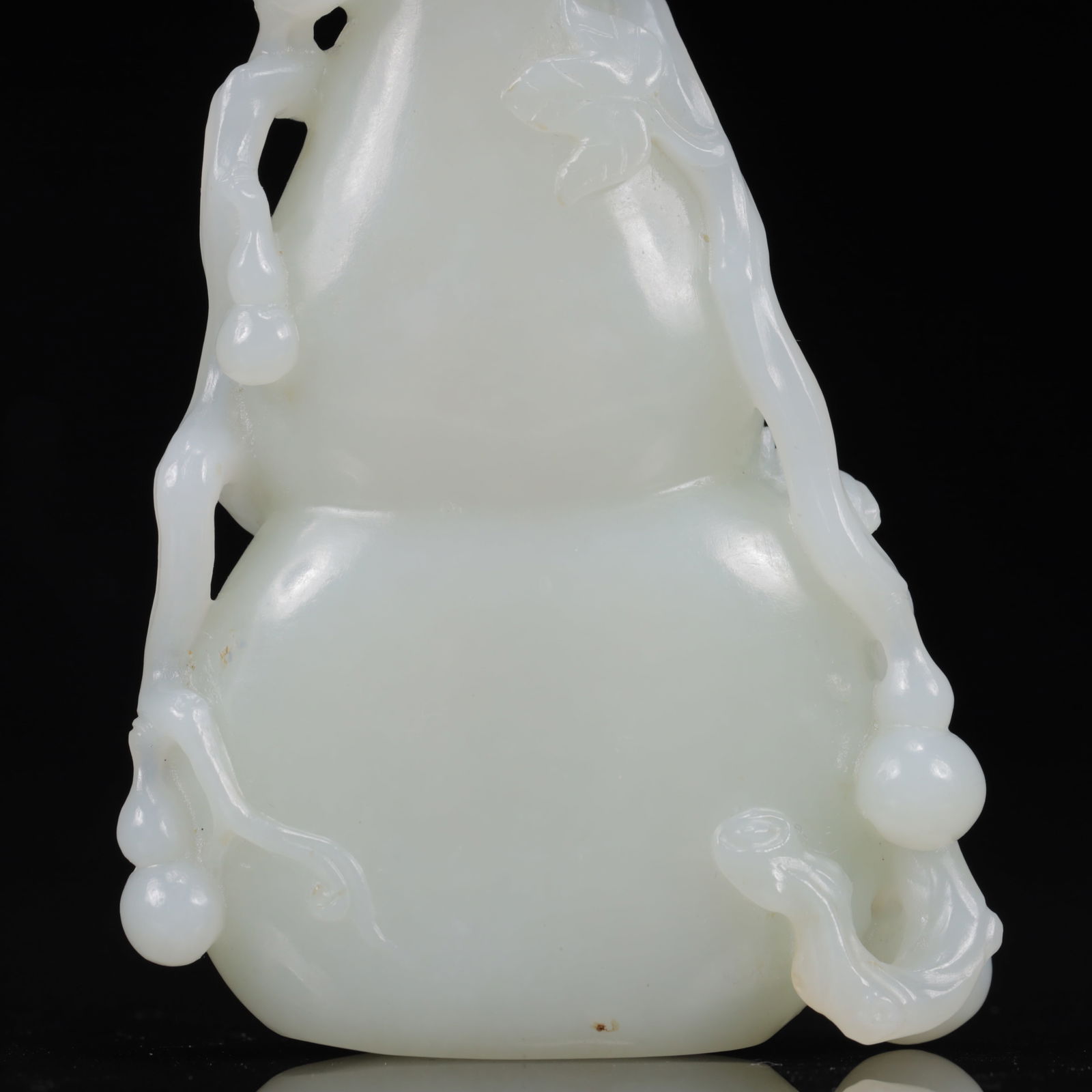 An Exquisite White Jade Gourd Pattern Snuff Bottle - 9