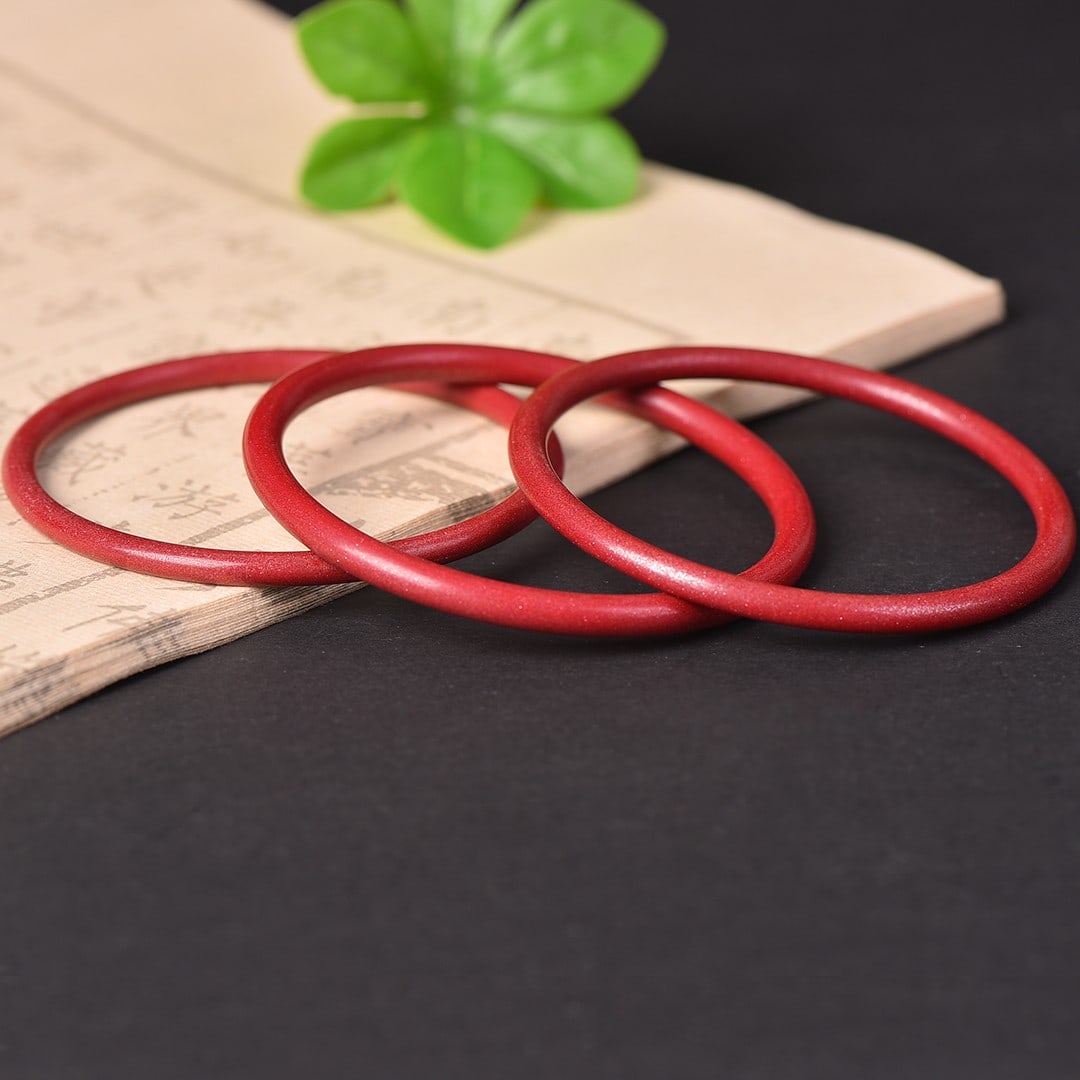 An Exquisite Cinnabar Bracelets - 5