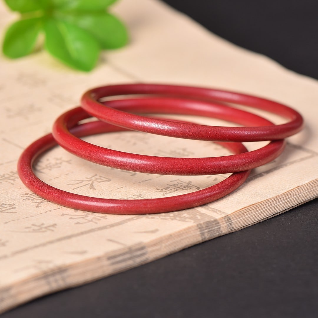 An Exquisite Cinnabar Bracelets - 6